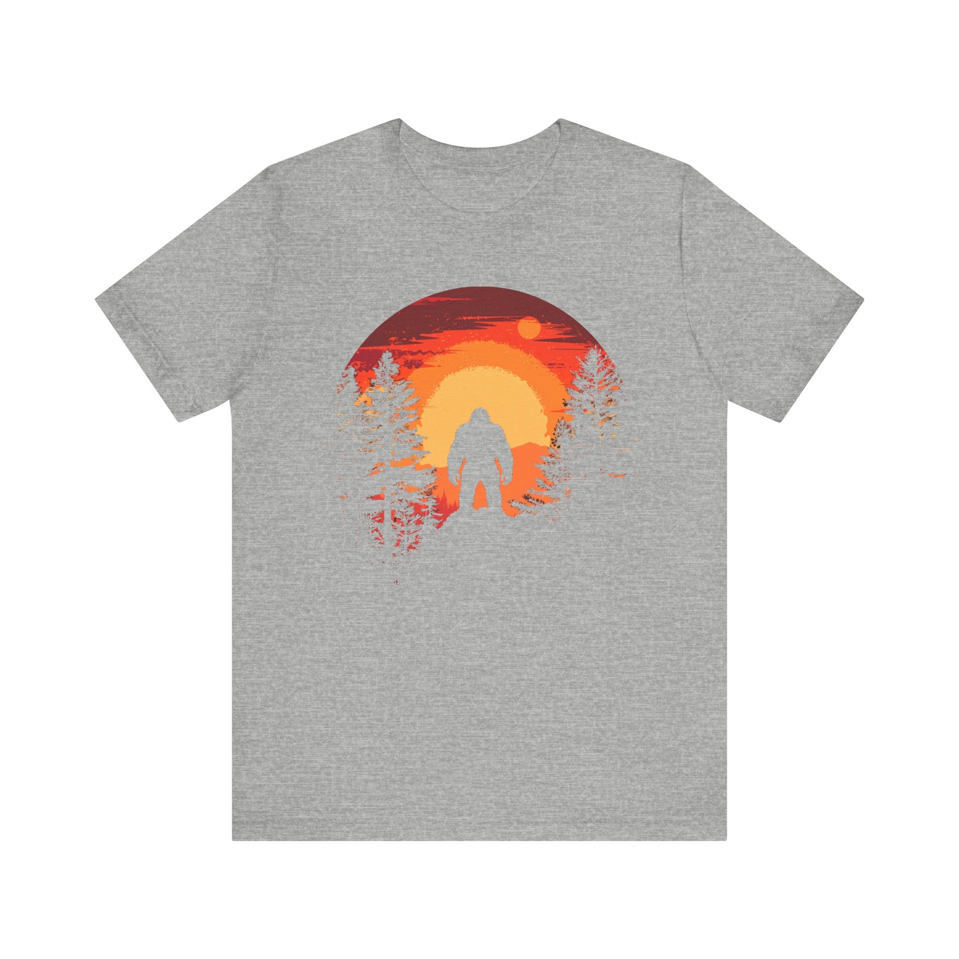 Bigfoot Tshirt, Bigfoot Sunset Tshirt, Camping Shirt, Outdoors Shirt, Bigfoot Sunset Shirt, Shirt for Camping, Camping Trip Shirt
