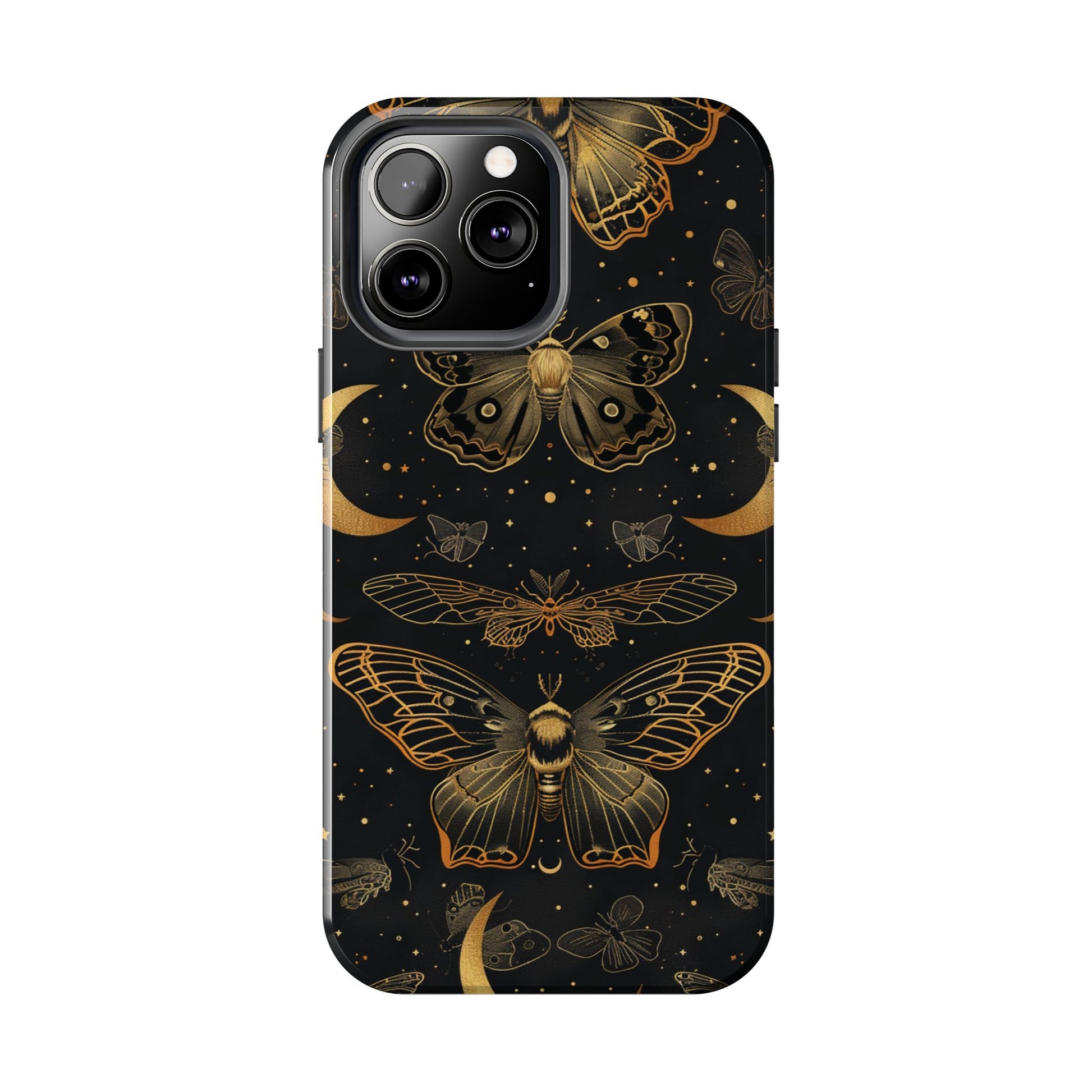 D Dark Academia Mystical Phone Case, Mystical Moth Phone Case, Vintage Magic Witchcraft iPhone Cover, Esoteric Nature Art, iPhone 15 Pro Max