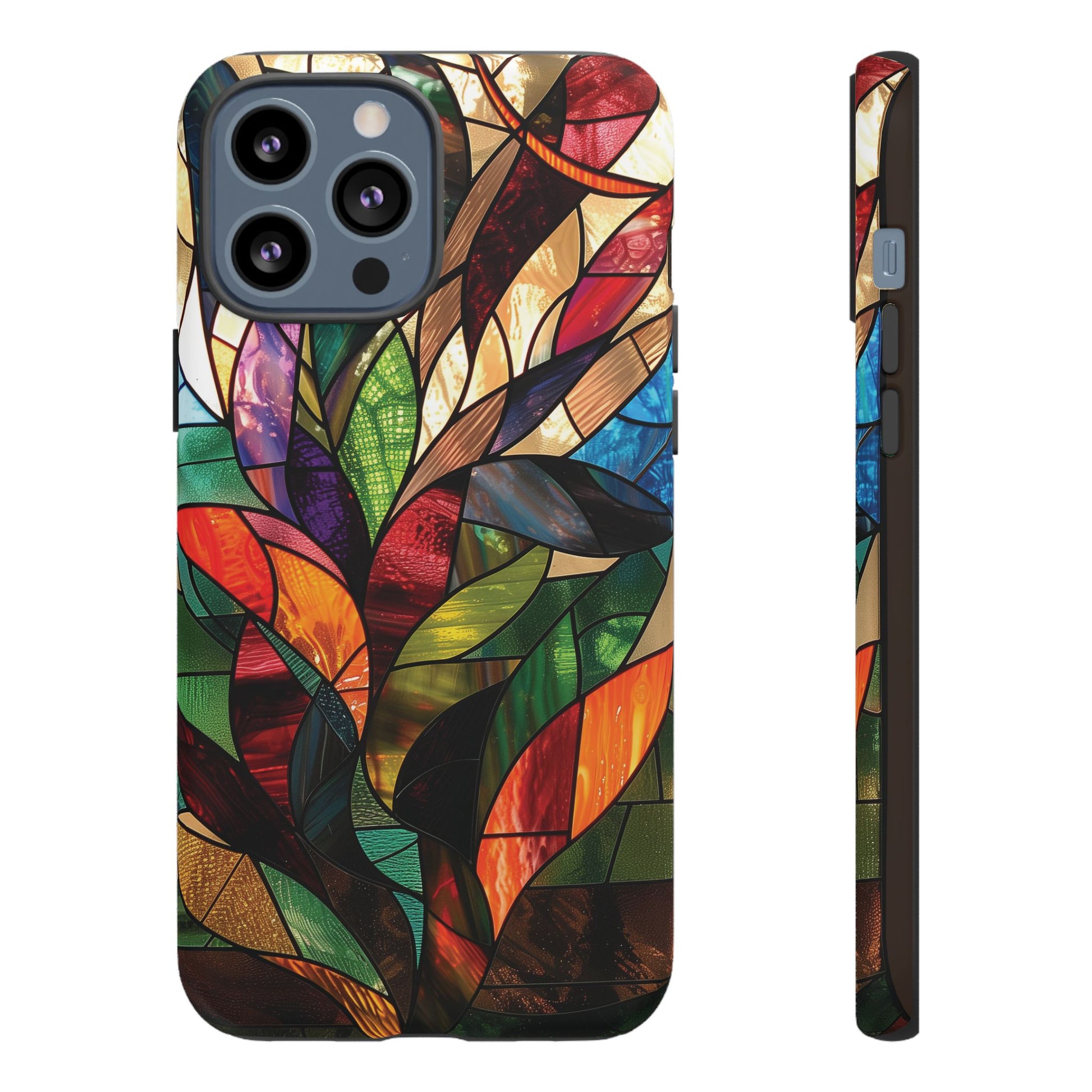 Frank Lloyd Wright Inspired Stained Glass Phone Case Mid Mod Geometric Artistic Architectural Design Art Deco iphone 13 14 15 16 Pro Max