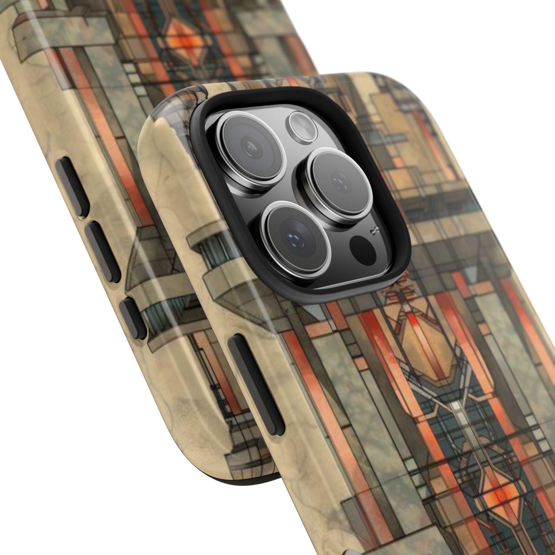 Prairie Style Frank Lloyd Wright Phone Case - Architectural Design iPhone Tough Cover - Unique Art Deco Protective Accessory