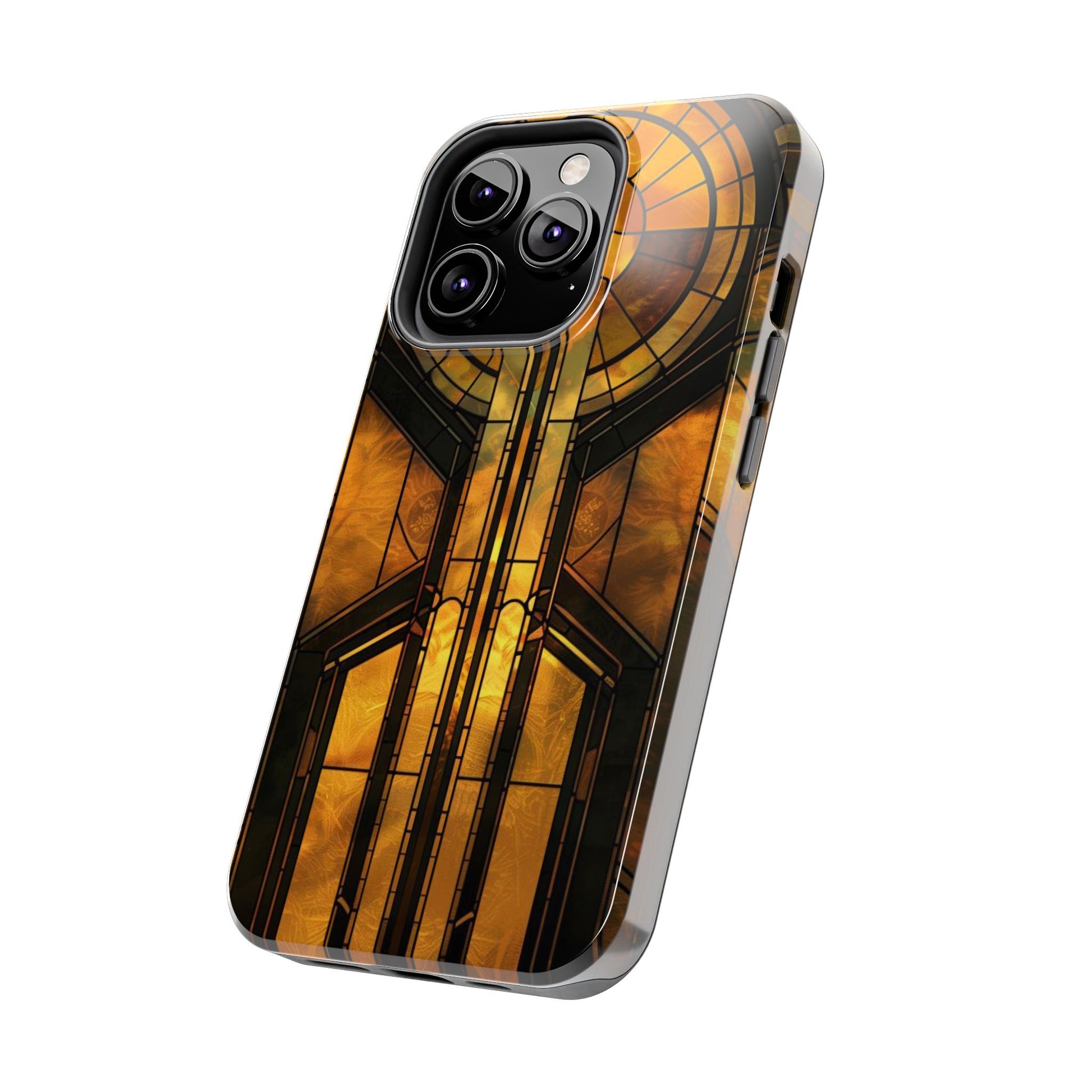 Durable Noir Art Deco Golden Design iPhone Cover - Stylish and Protective Phone Case on Etsy - Art Deco Gift