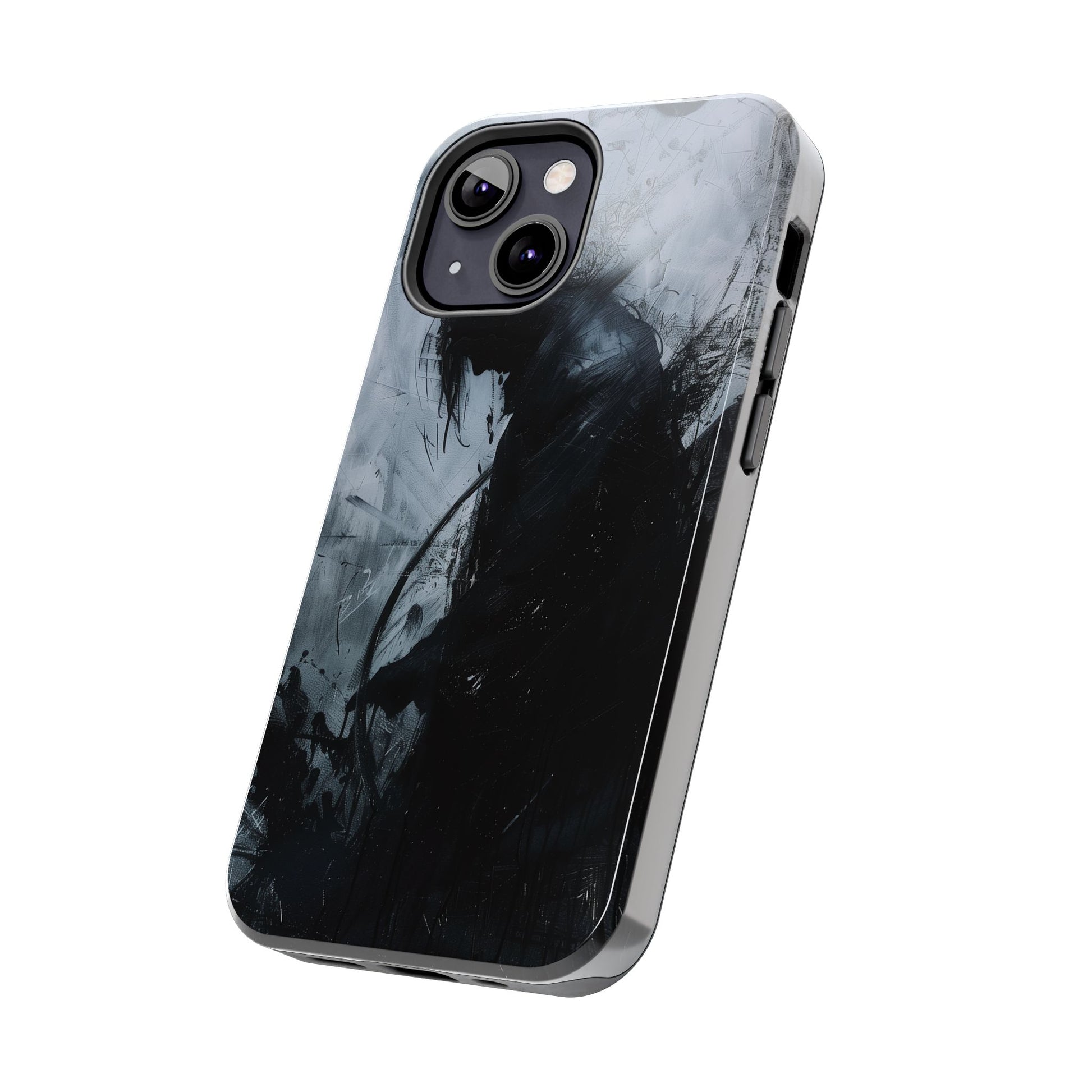 Gothic Art Phone Case Silhouette, Sandman Phone Case, Moon and Tarot Phone Case, Halloween Spooky Season, Dark Academia iPhone 15 Pro Max