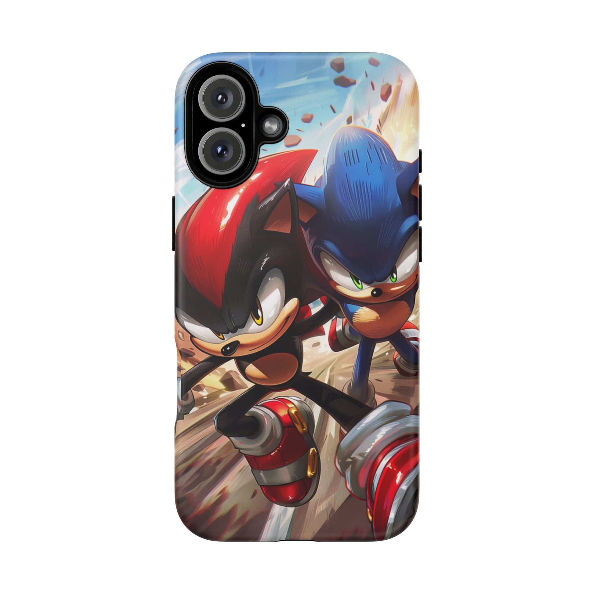 Sonic and Shadow Phone Case, Sonic and Shadow, Tough Android Case, Fun Video Game Phone Case, Retro Game Case, SEGA Video Game Android Case