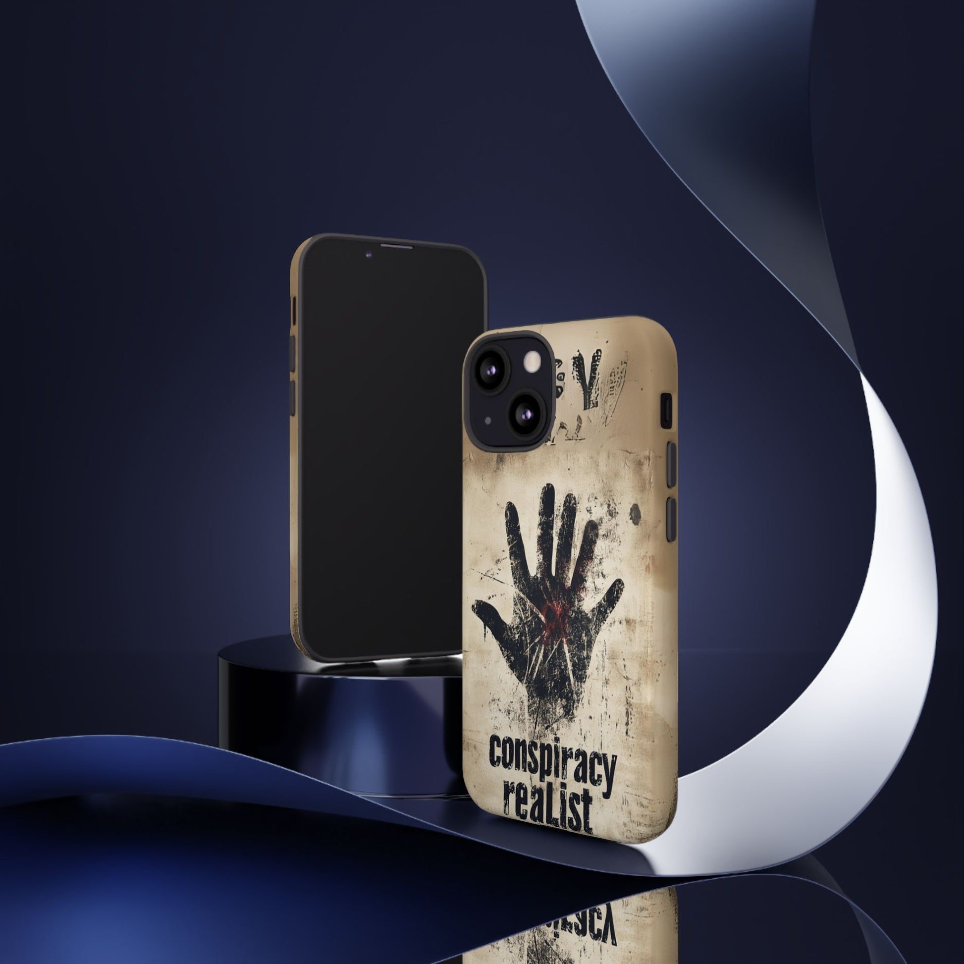 Conspiracy Theories Paranormal Mystery UFO X-Files Inspired Ghostly Hand Conspiracy Realist Cryptid iPhone 13 14 15 16 Pro Max Galaxy Pixel