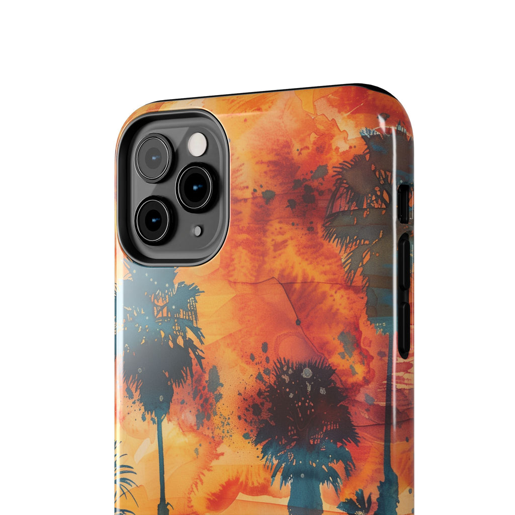 Los Angeles Sunset iPhone Case, Golden Hour Scenic View, Hollywood Hills Sunset Phone Case, Palm Trees Phone Case, iphone 15 pro max case