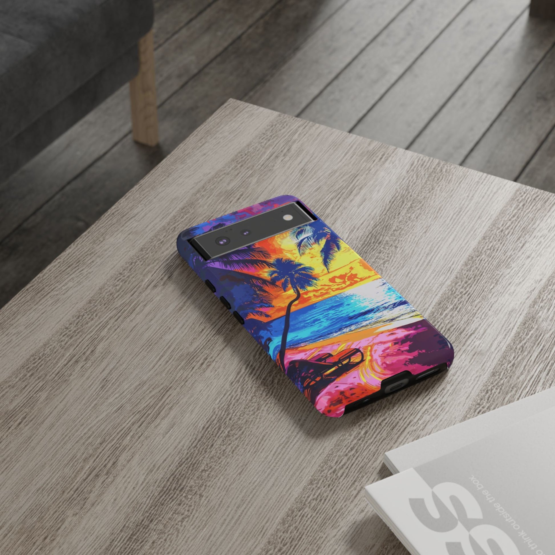 Sunset Bliss: Lisa Frank Style Android Phone Case