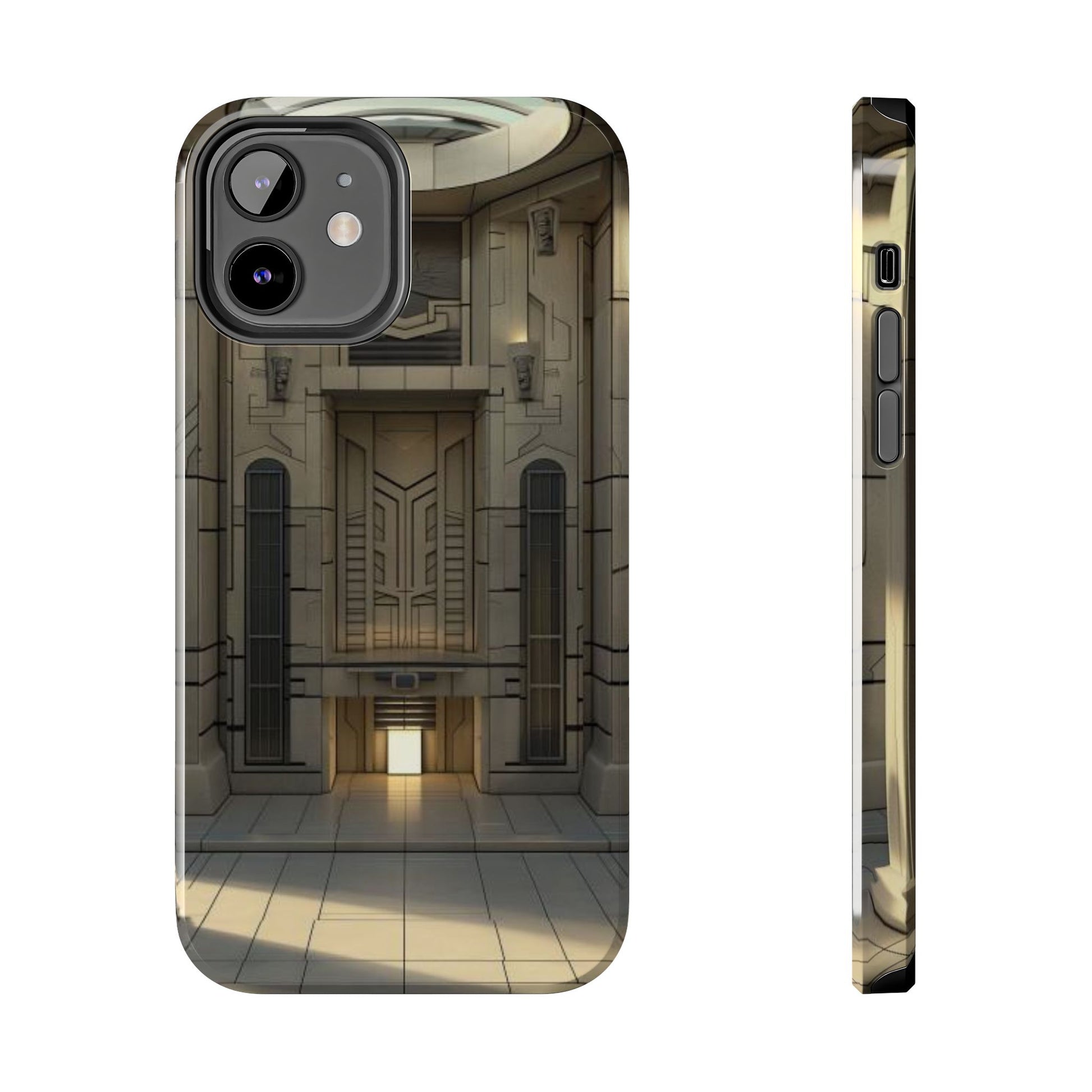 Durable Phone Case - Frank Lloyd Wright Style Room - Tough Architectural Design iPhone/Android Cover - Unique Art Deco Protection Accessory