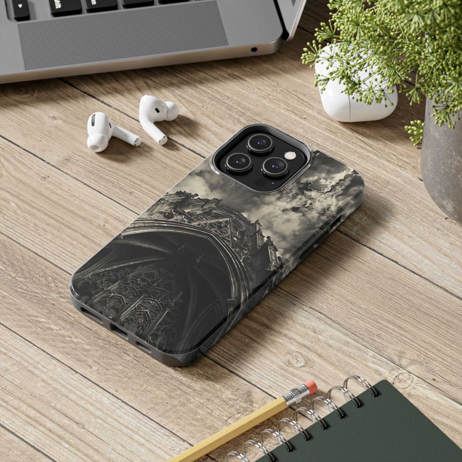 Gothic Art Phone Case Dark Academia, Cathedral Phone Case, Halloween Spooky Season, Gothic Architecture, Gargoyle Phone iPhone 15 Pro Max