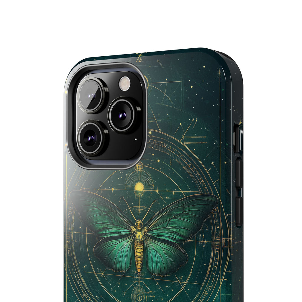 Celestial Dark Academia Phone Case, Magical Moth Vintage  Witchcraft iPhone Cover, Esoteric Nature Art, iPhone 15 Pro Max, iPhone 14 Pro