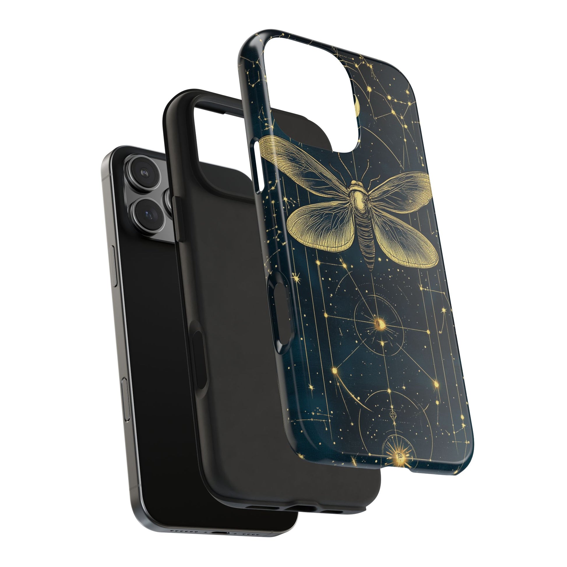 Celestial Dark Academia Phone Case Magical Moth Astrology Witchcraft Esoteric Entomology Nature Art Phone 13 14 15 Pro Max Samsung