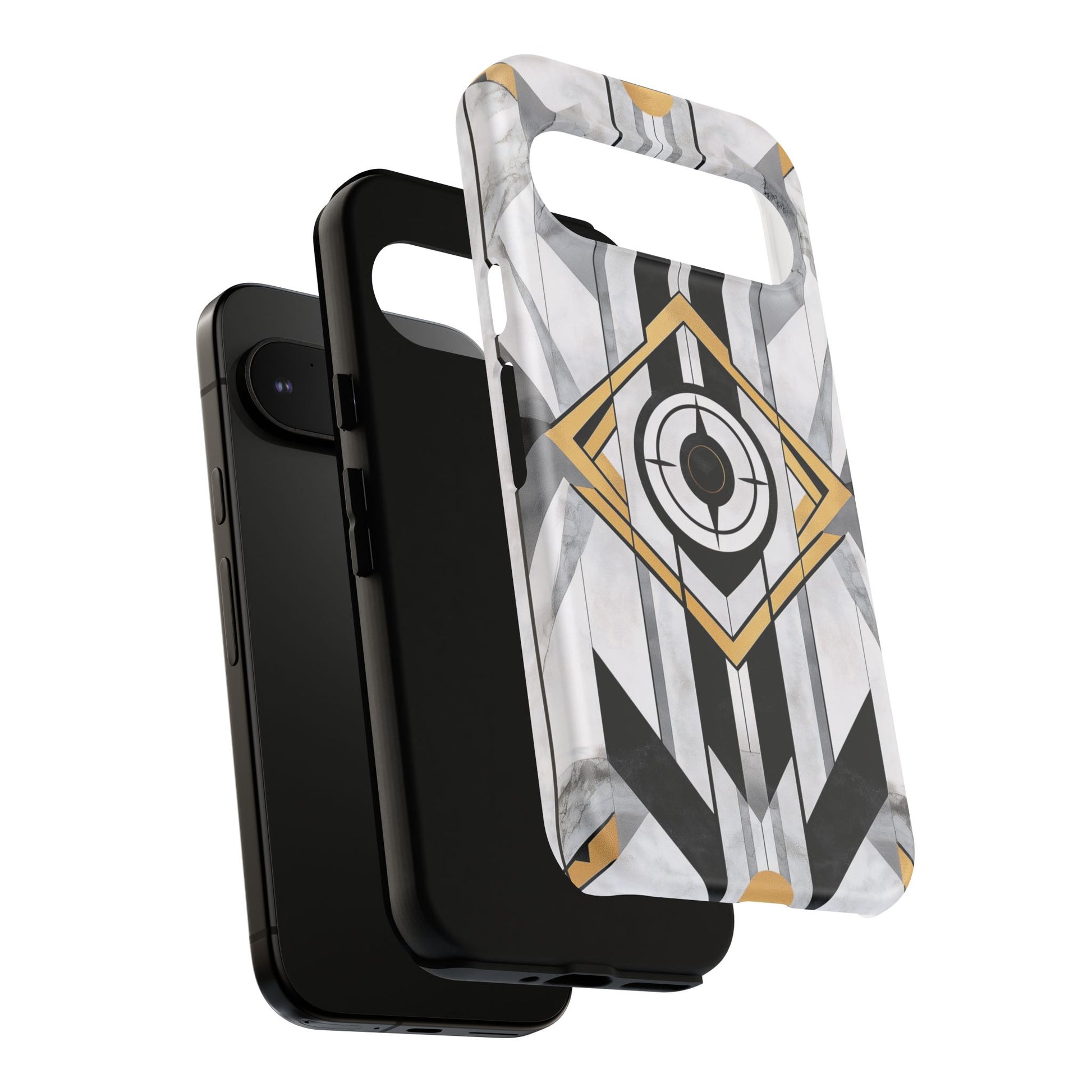 Frank Lloyd Wright Inspired White Phone Case Geometric Stained Glass Art Deco Great Gatsby 13 14 15 16 iPhone Pro Max Galaxy Pixel