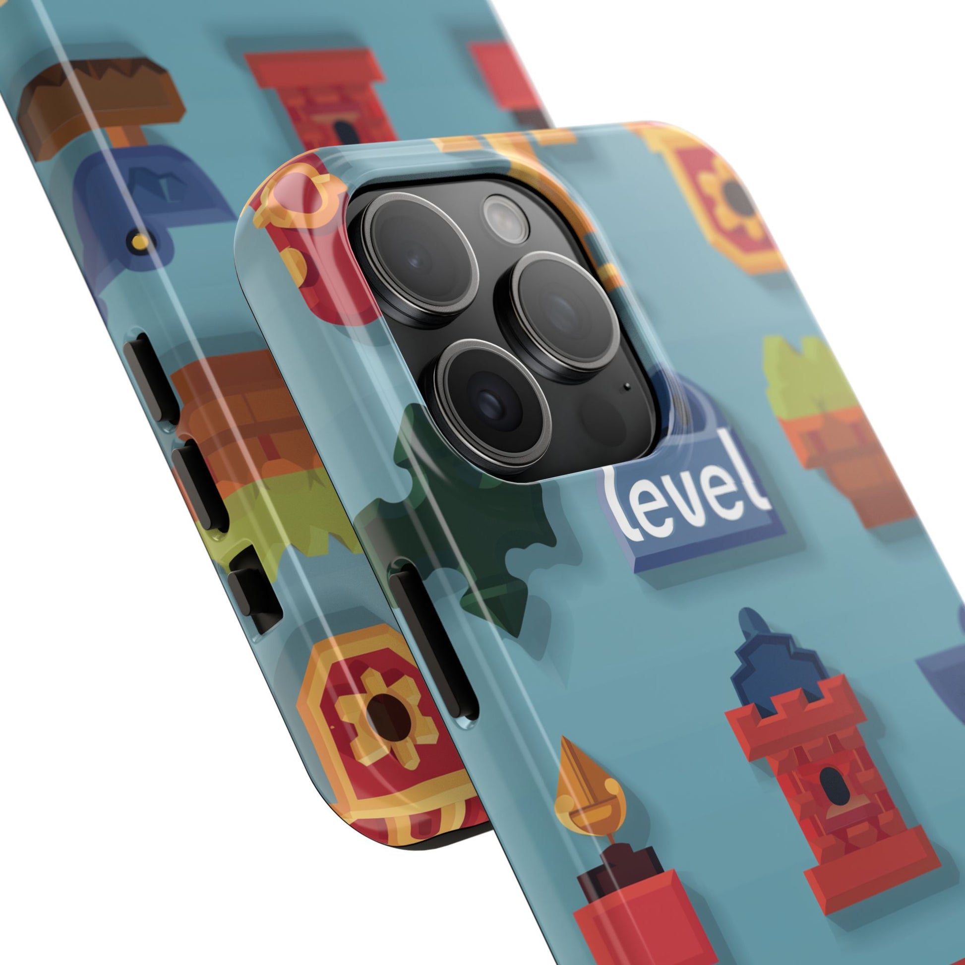 Pixel Art Video Game Level Up Phone Case, Retro Gaming Design, Geeky Gamer Phone Cover, Unique Video Game Art Accessories