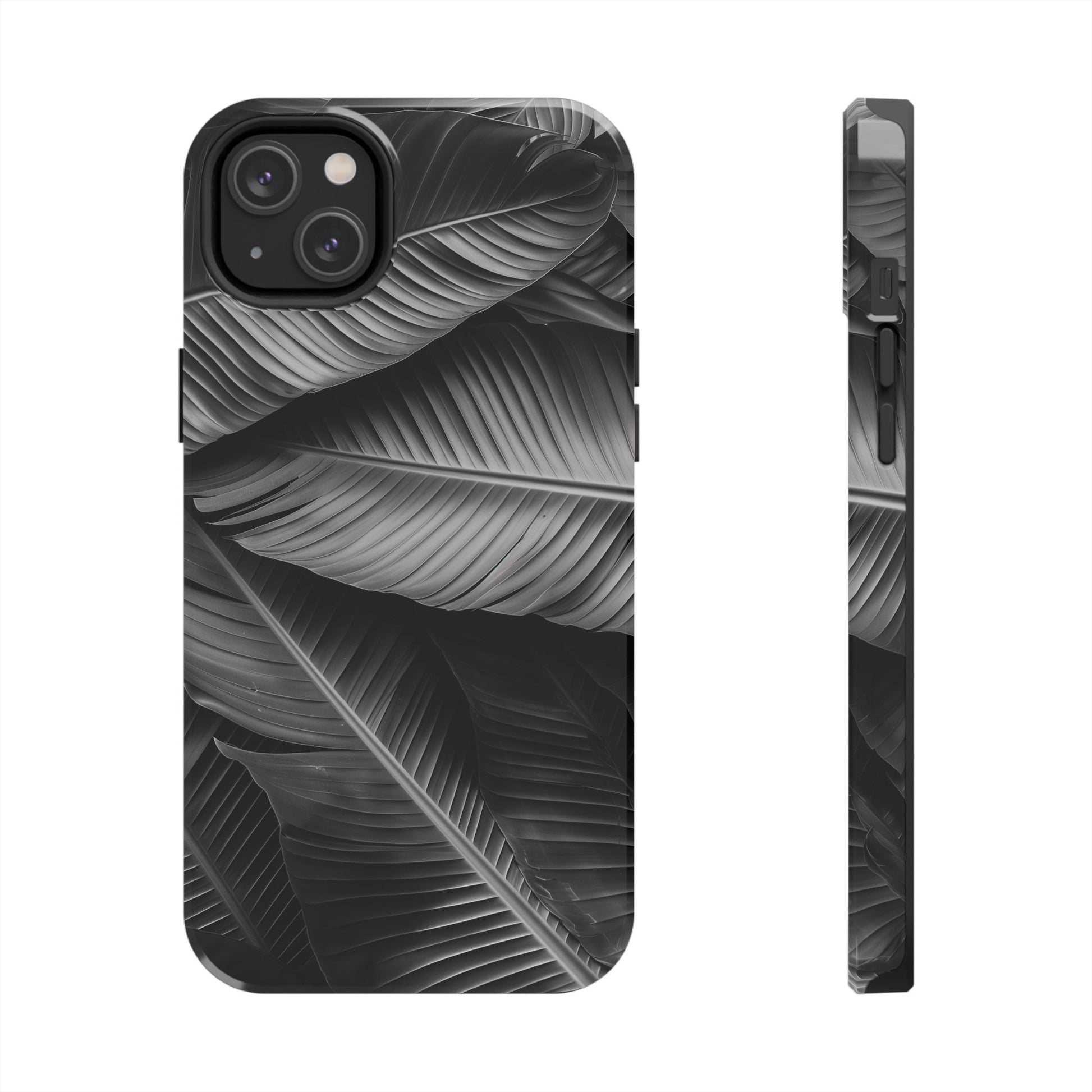 Custom Palm Leaf Phone Case, Palm Tree Phone Case, Tropical Leaf Design, Summer iPhone Cover, Black and White iPhone Case, iPhone 15 Pro Max
