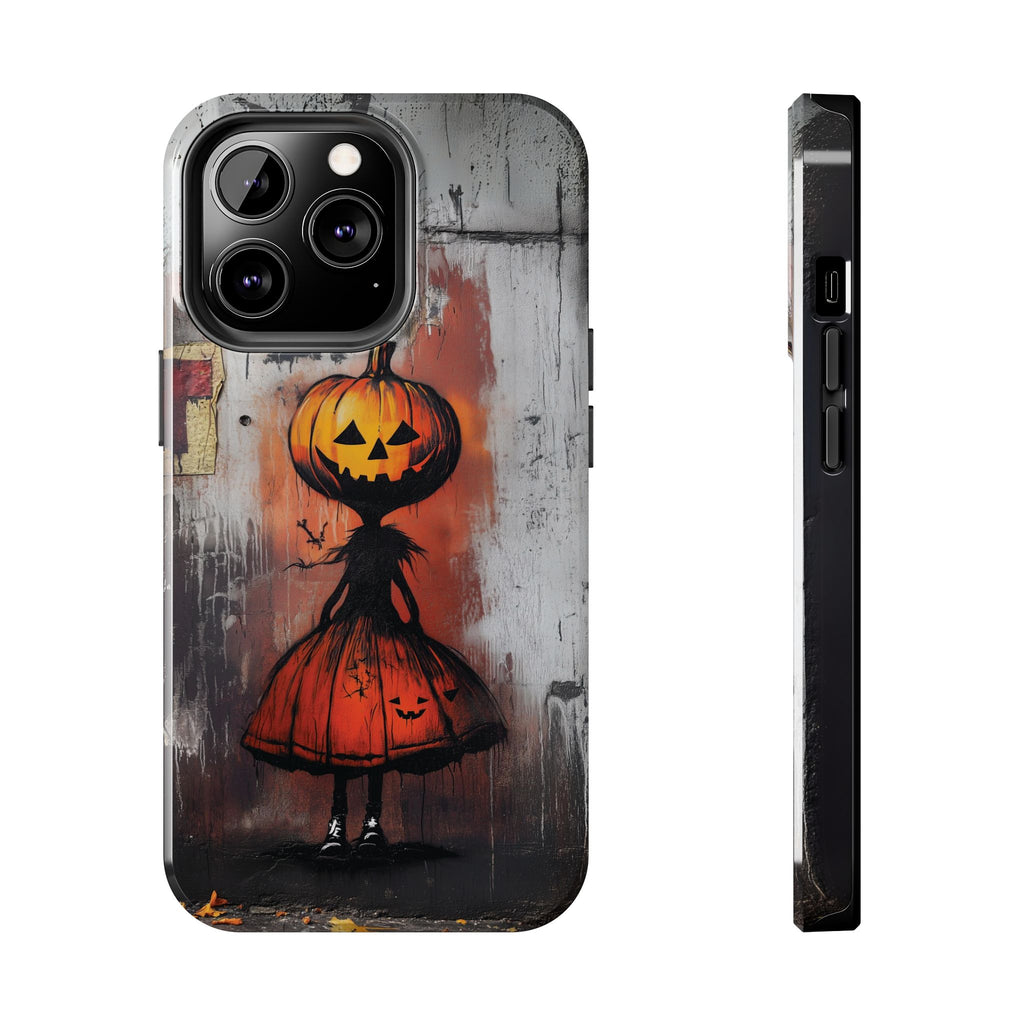 Halloween Pumpkin Wednesday Fall Artistic Gothic Dark Academia Street Art Urban Graffiti Phone Case Street iPhone 15 Pro Max Samsung Galaxy