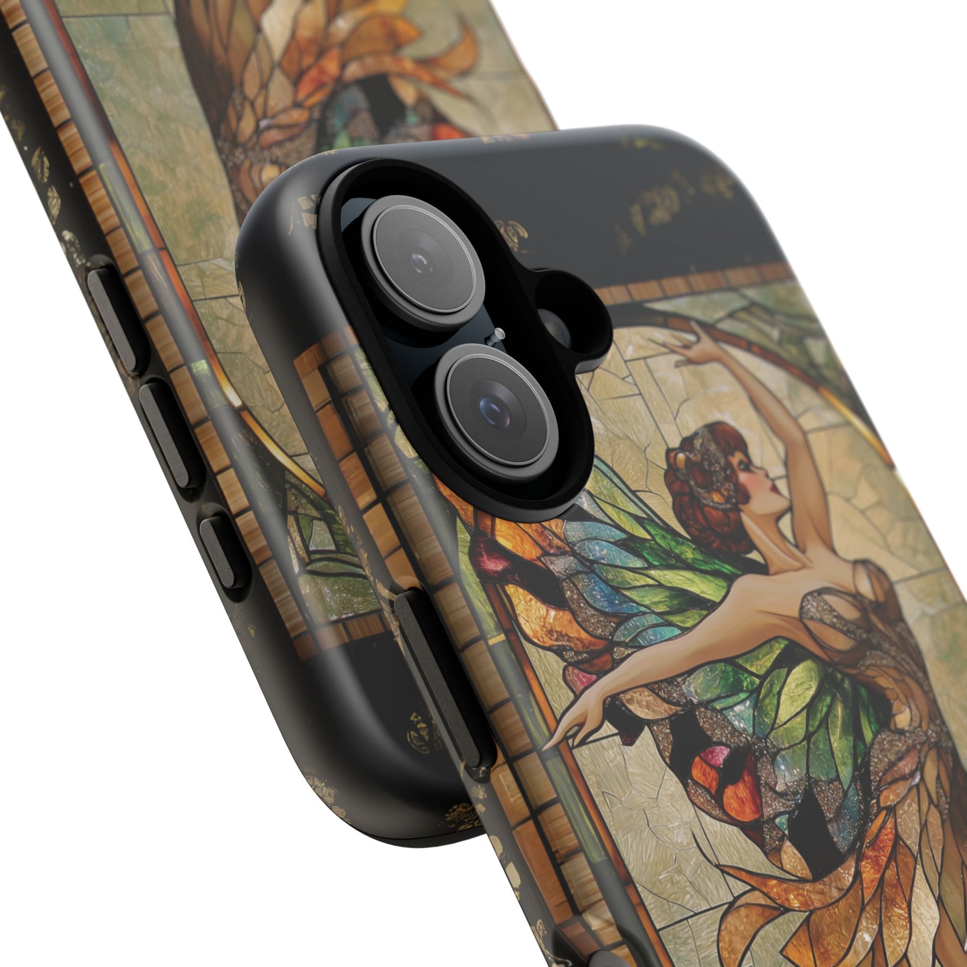 Fairy Phone Case Art Deco Woman Phone Case 1920s Art Nouveau Design in Stained Glass Alphonse Mucha Style Gatsby Style Poster