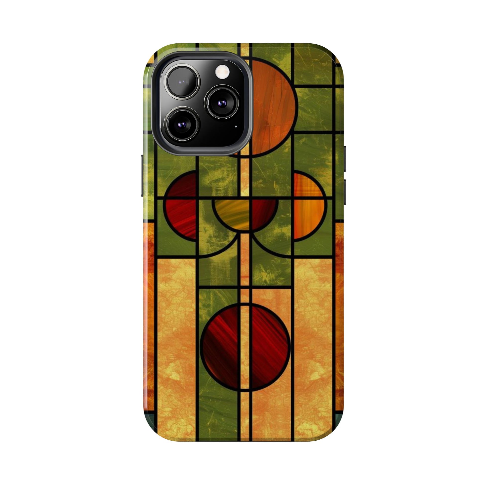 Frank Lloyd Wright Inspired Stained Glass Phone Case, Artistic iPhone Case, Architectural Design, Art Deco iphone Case, iphone 15 pro max