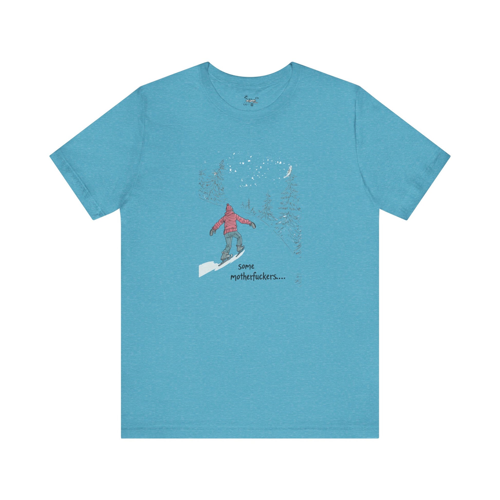 Ice Skating Uphill Geek Positivity Tshirt Nerdy Shirt Tee, Inspirational Quotes Gift for Geeks Movie Tshirt, Positivity Tshirt