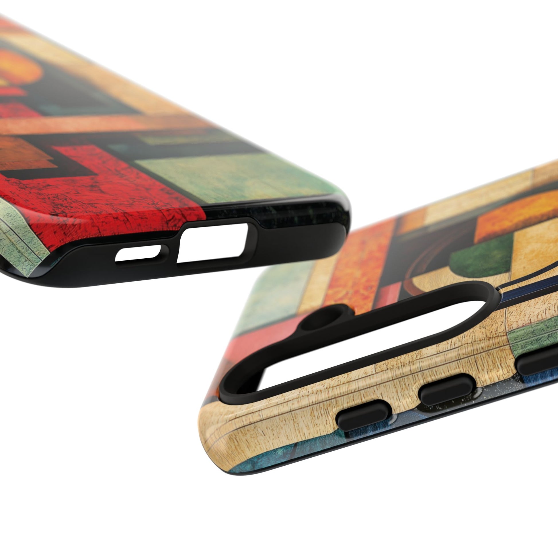 Tan Prairie Style Frank Lloyd Wright Usonian Phone Case Geometric Stained Glass Art Deco Marble Gold 13 14 15 16 iPhone Pro Max Galaxy Pixel