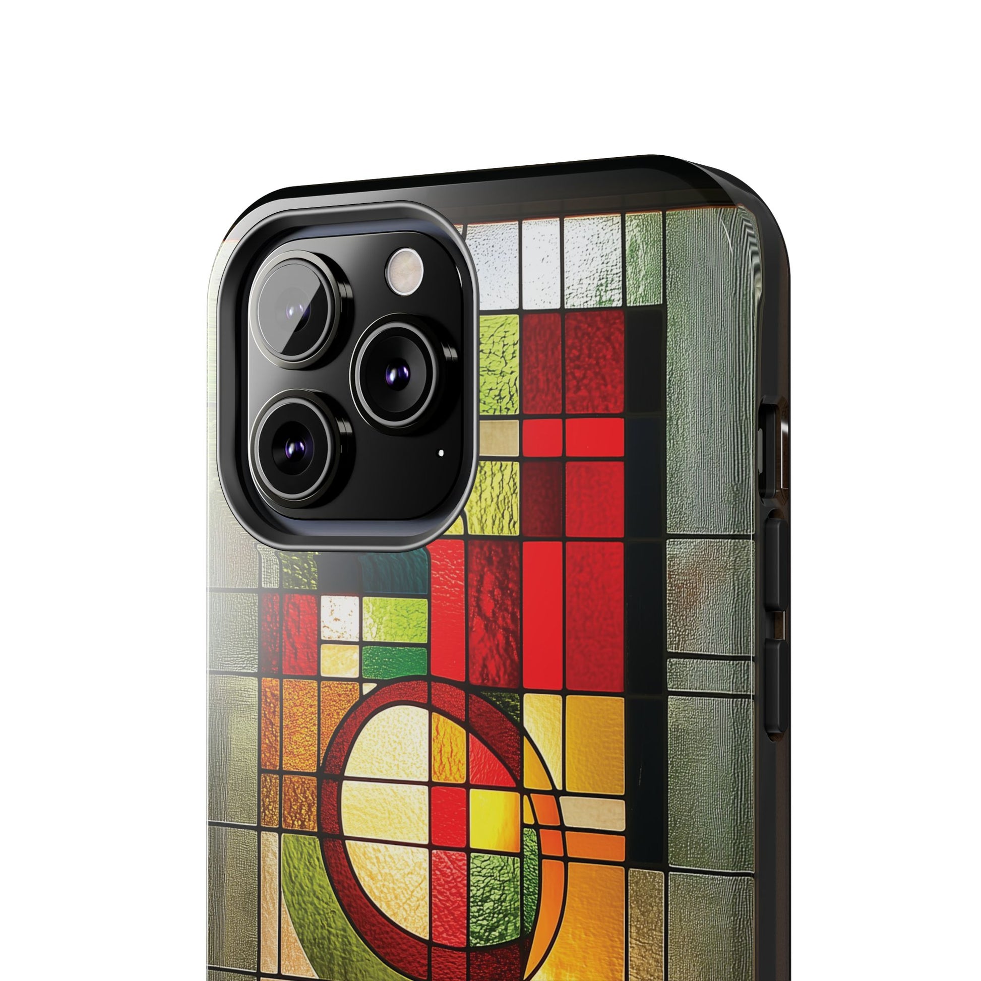 Realistic Stained Glass Phone Case Artistic iPhone Case Architectural Design, Art Deco iphone Case, iPhone 15 Pro Max Samsung Galaxy S23