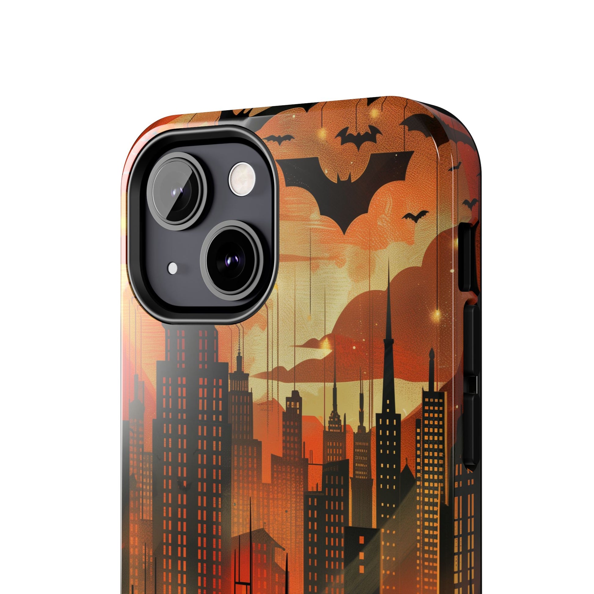 Batman Inspired Phone Case - Gotham Art Deco Style - Comic Book Hero Phone Cover - Unique Superhero Accessory