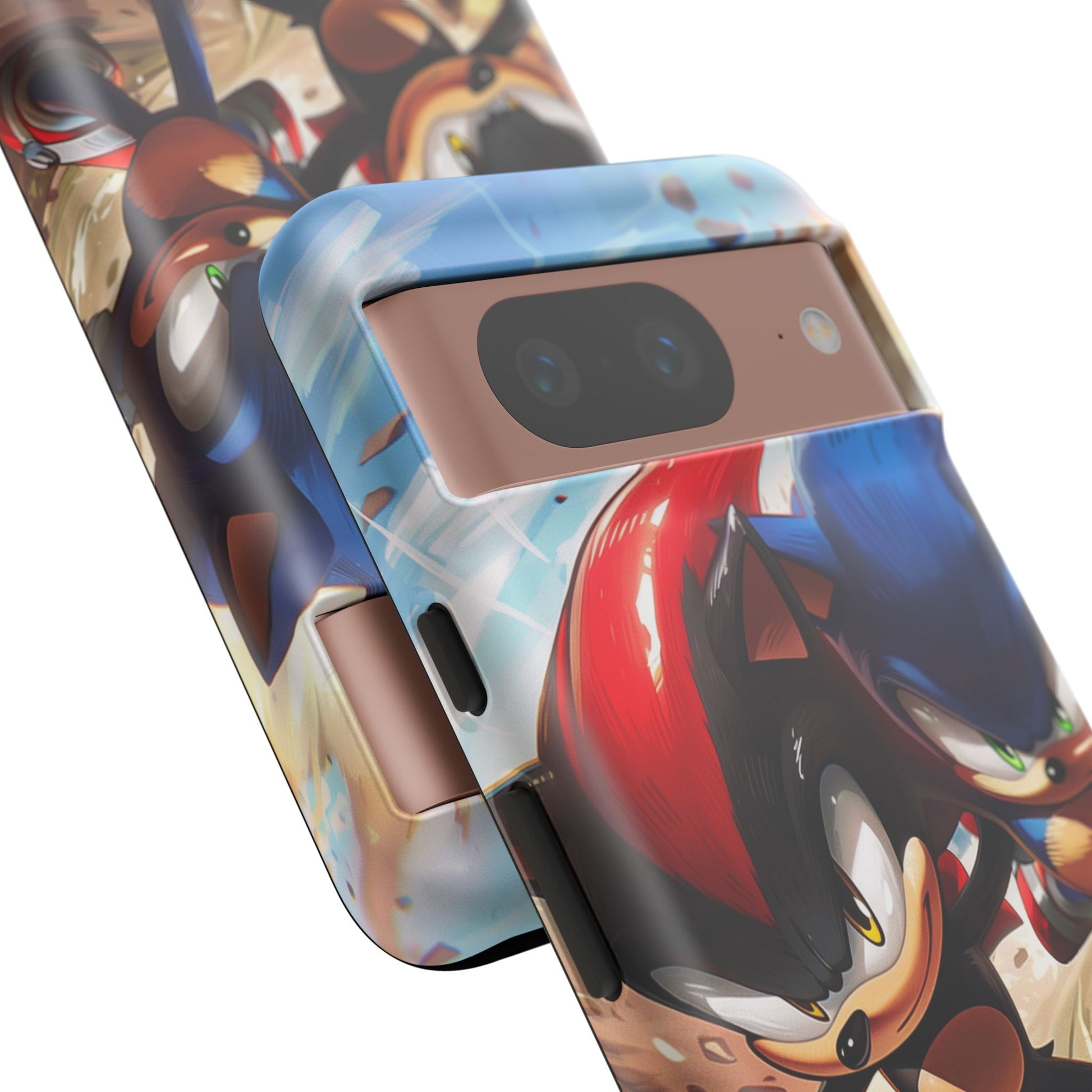 Sonic and Shadow Phone Case, Sonic and Shadow, Tough Android Case, Fun Video Game Phone Case, Retro Game Case, SEGA Video Game Android Case