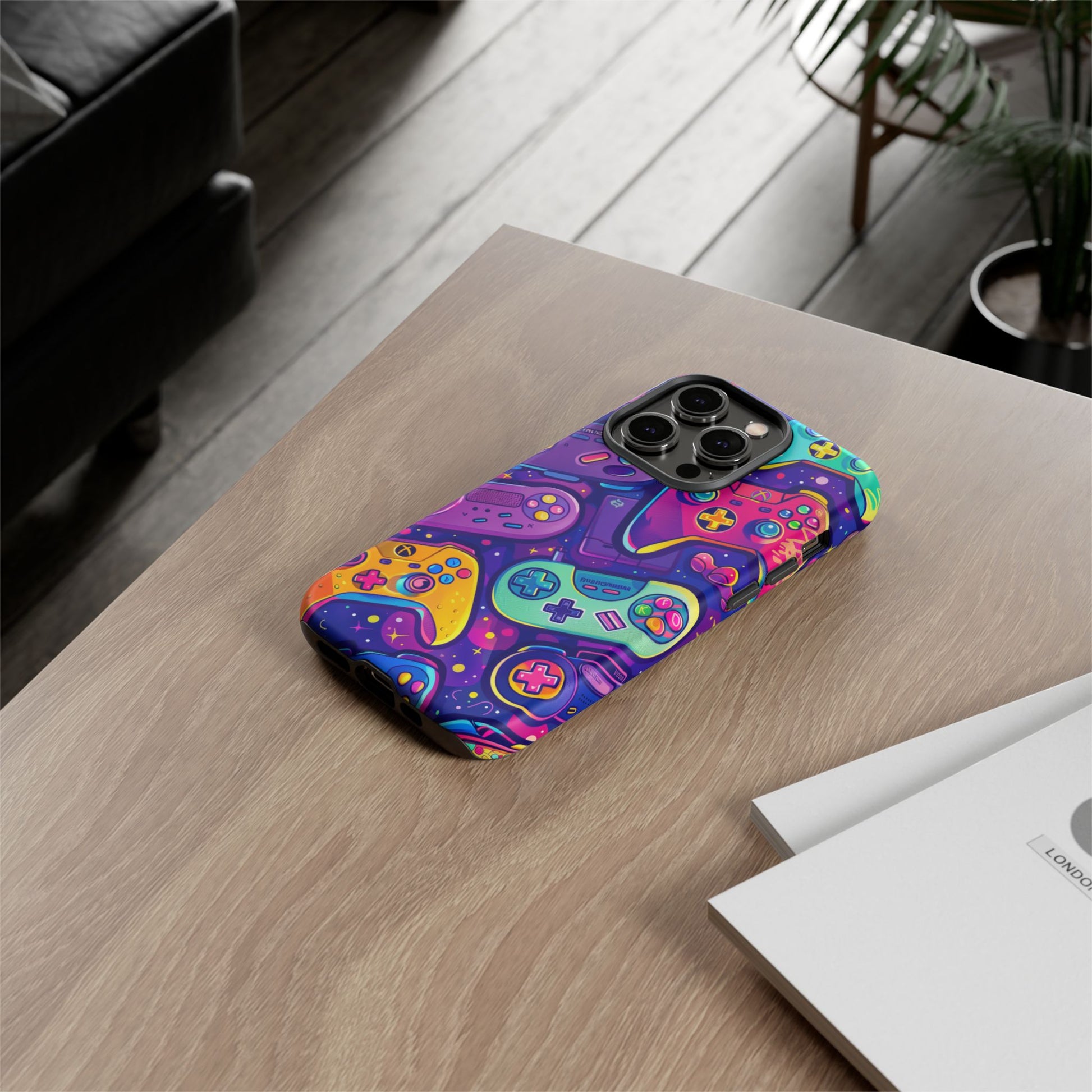 Lisa Frank Style Video Game Controller Android Phone Case, Retro Gamer Gift, Colorful Gaming Accessory