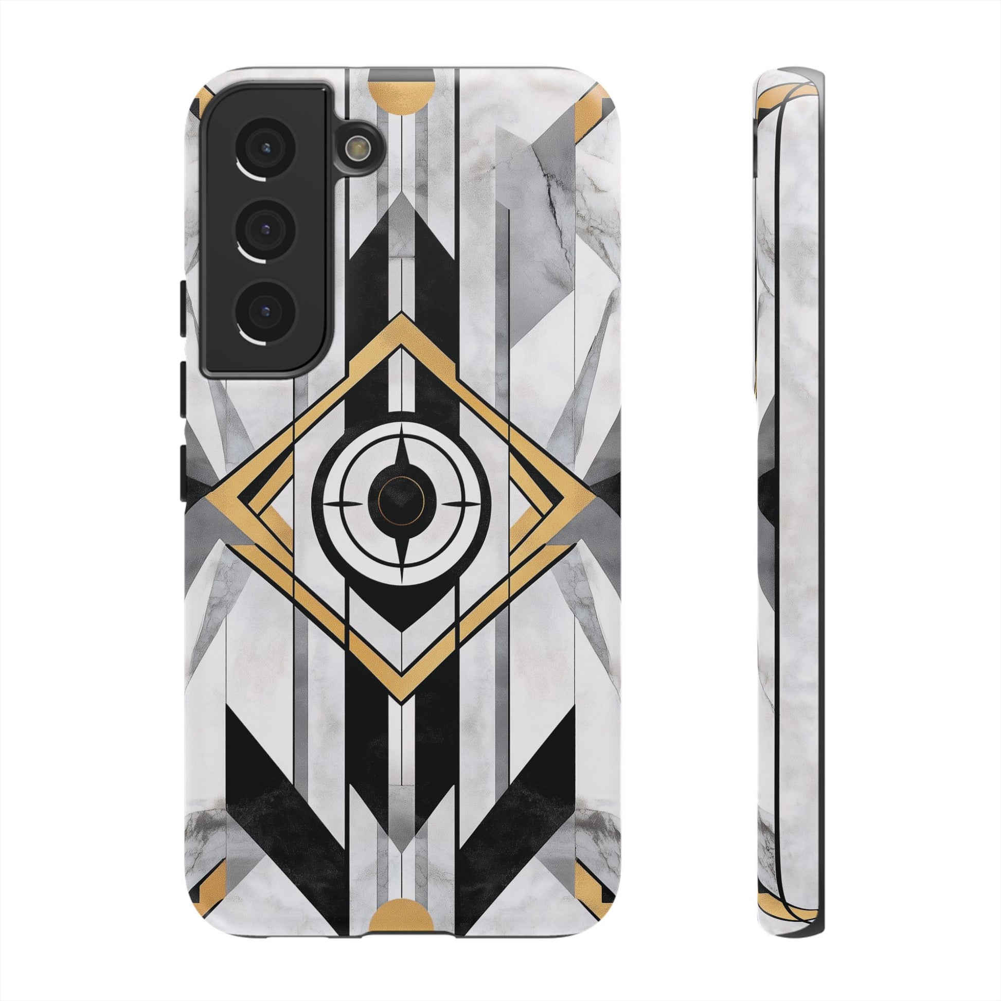Frank Lloyd Wright Inspired White Phone Case Geometric Stained Glass Art Deco Great Gatsby 13 14 15 16 iPhone Pro Max Galaxy Pixel