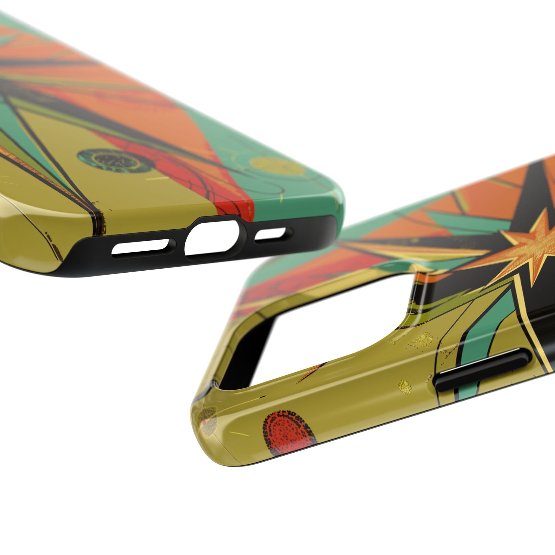 Mid Century Modern Star Design Phone Case, Earth Tone Colors, Retro Style Smartphone Cover, Vintage Phone Case, iPhone 14 Case, Apple iPhone