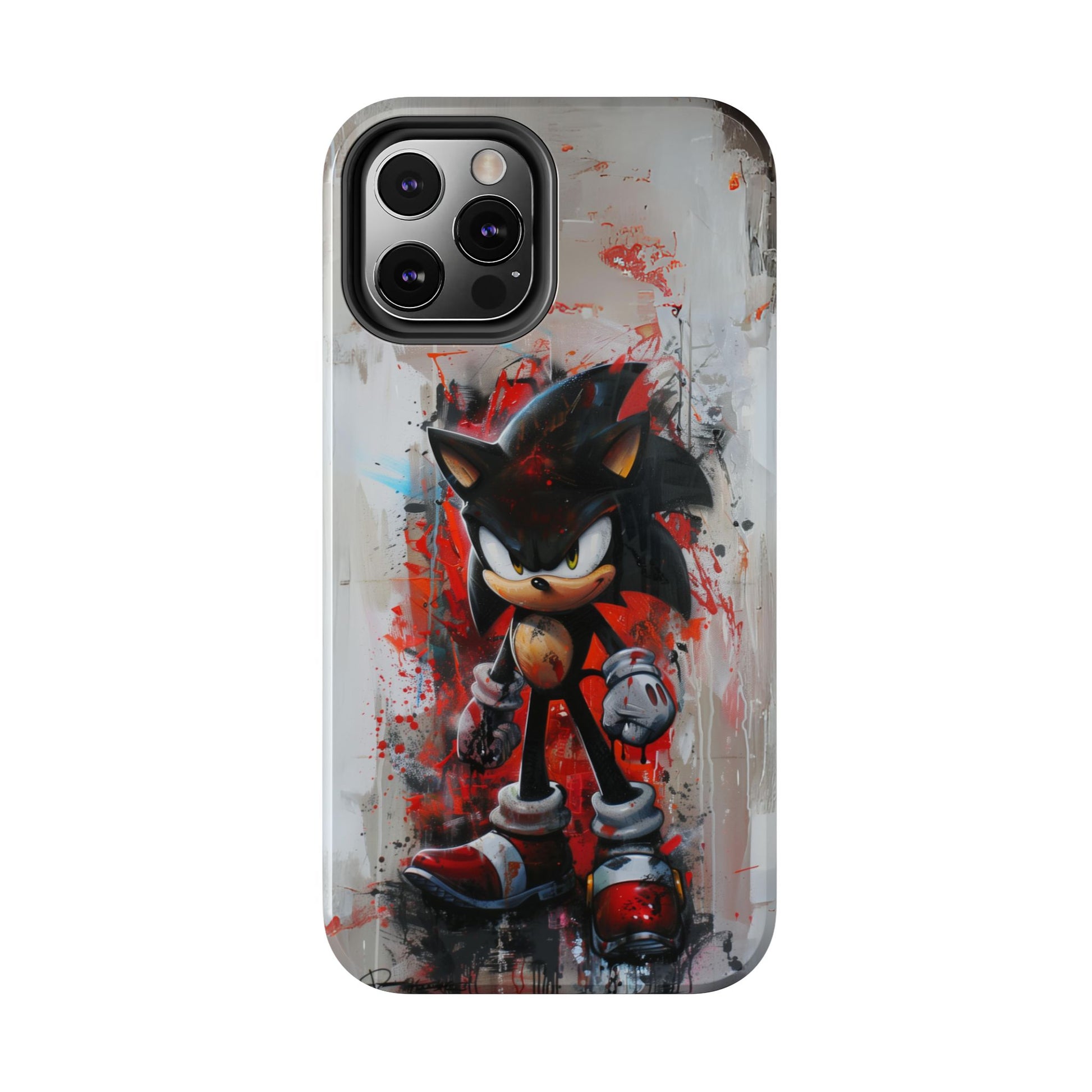 Shadow the Hedgehog Inspired Phone Case, Durable iPhone Case, Perfect Gamer Gift, SEGA, Sonic the Hedgehog, Tails, Shadow, iPhone 12