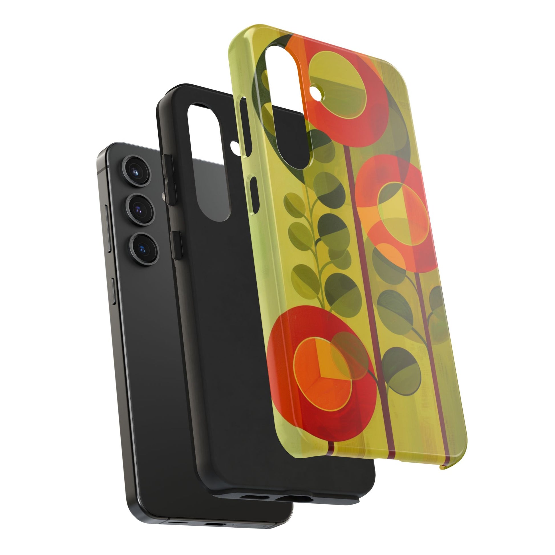 Atomic Flower Phone Case, Mid-Mod Phone Case, Artwork iPhone Case, Unique Floral Pattern Phone Case, Art Deco, Minimalist, Tough Iphone Case