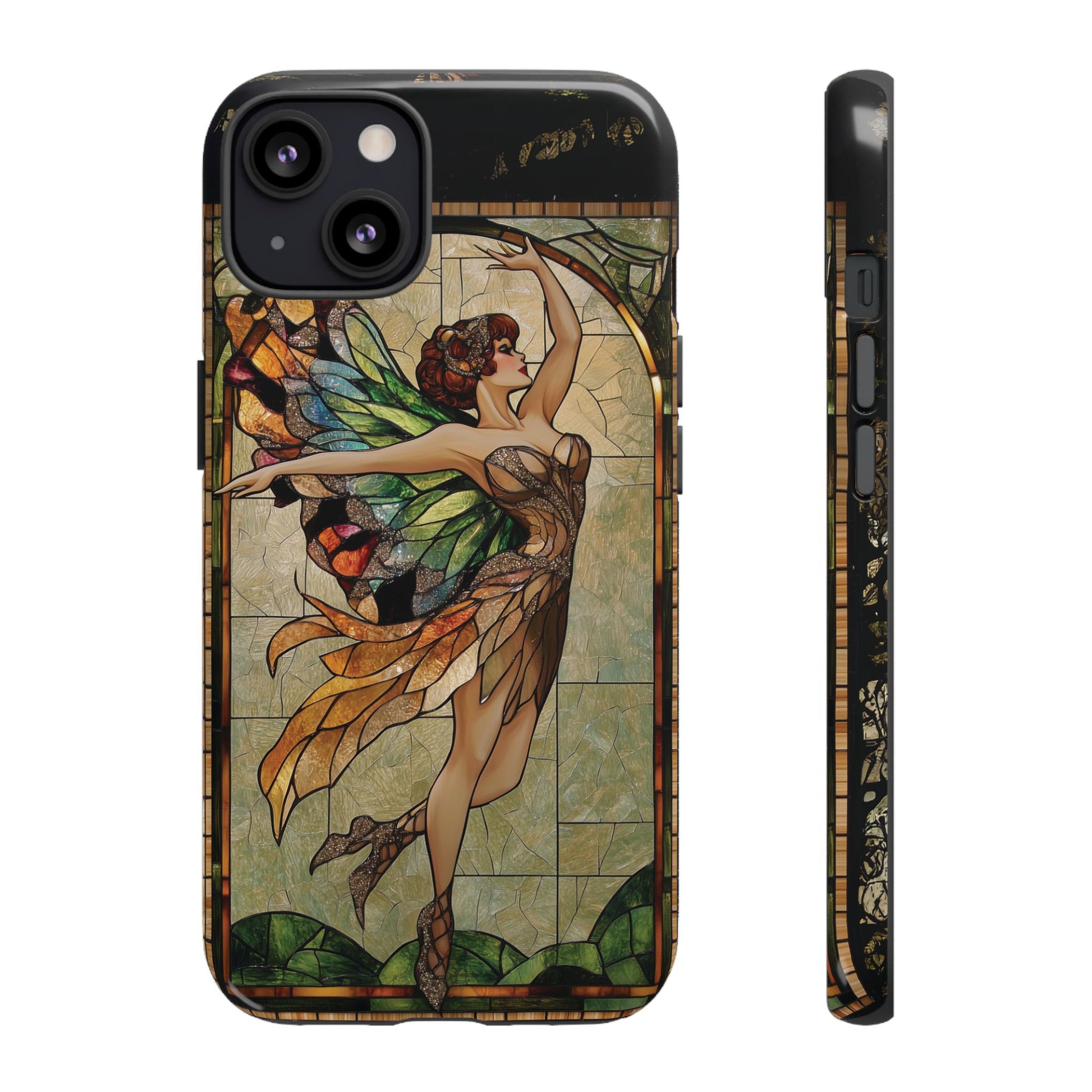 Fairy Phone Case Art Deco Woman Phone Case 1920s Art Nouveau Design in Stained Glass Alphonse Mucha Style Gatsby Style Poster
