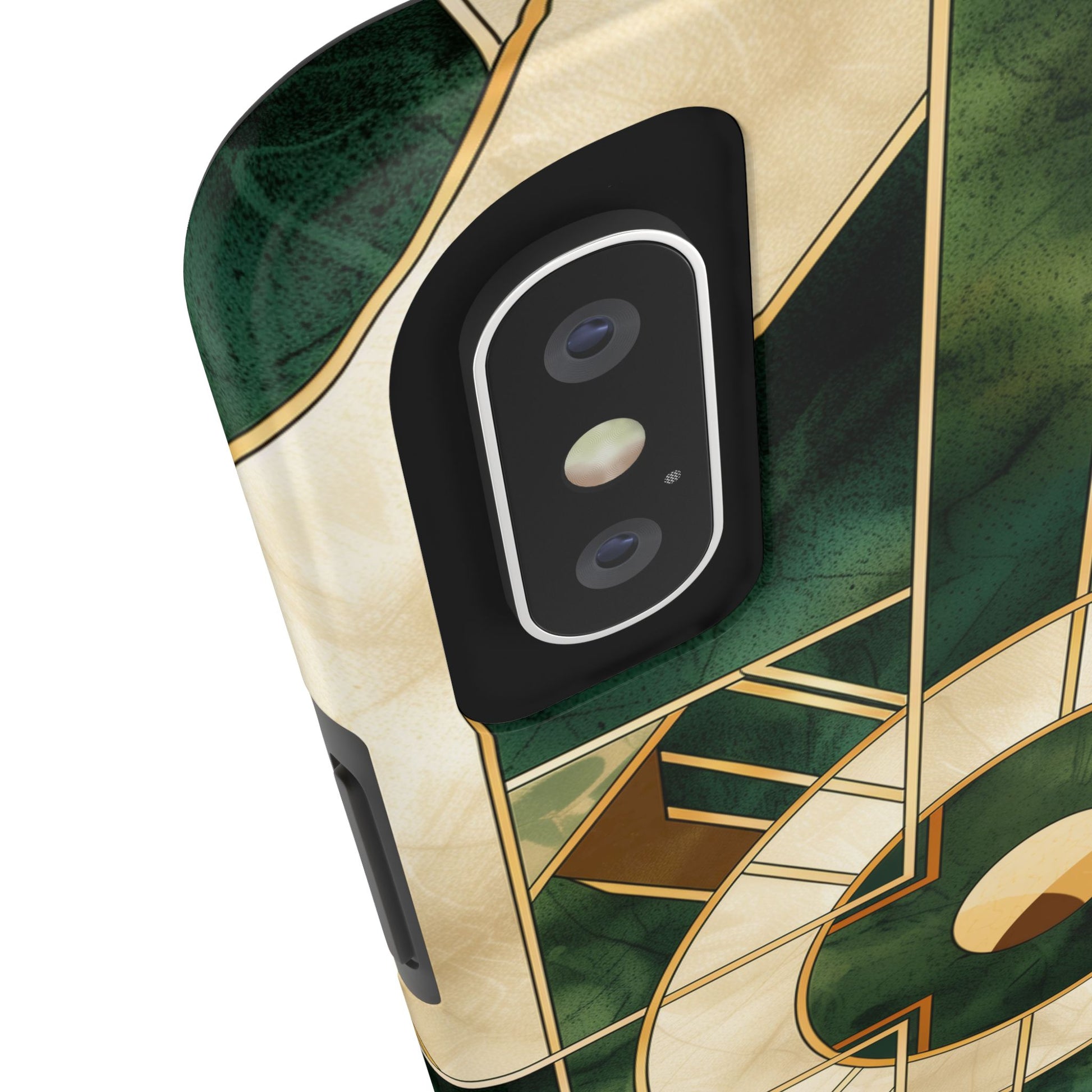 Green Frank Lloyd Wright Inspired Phone Case - Geometric Elegance for iPhone Models