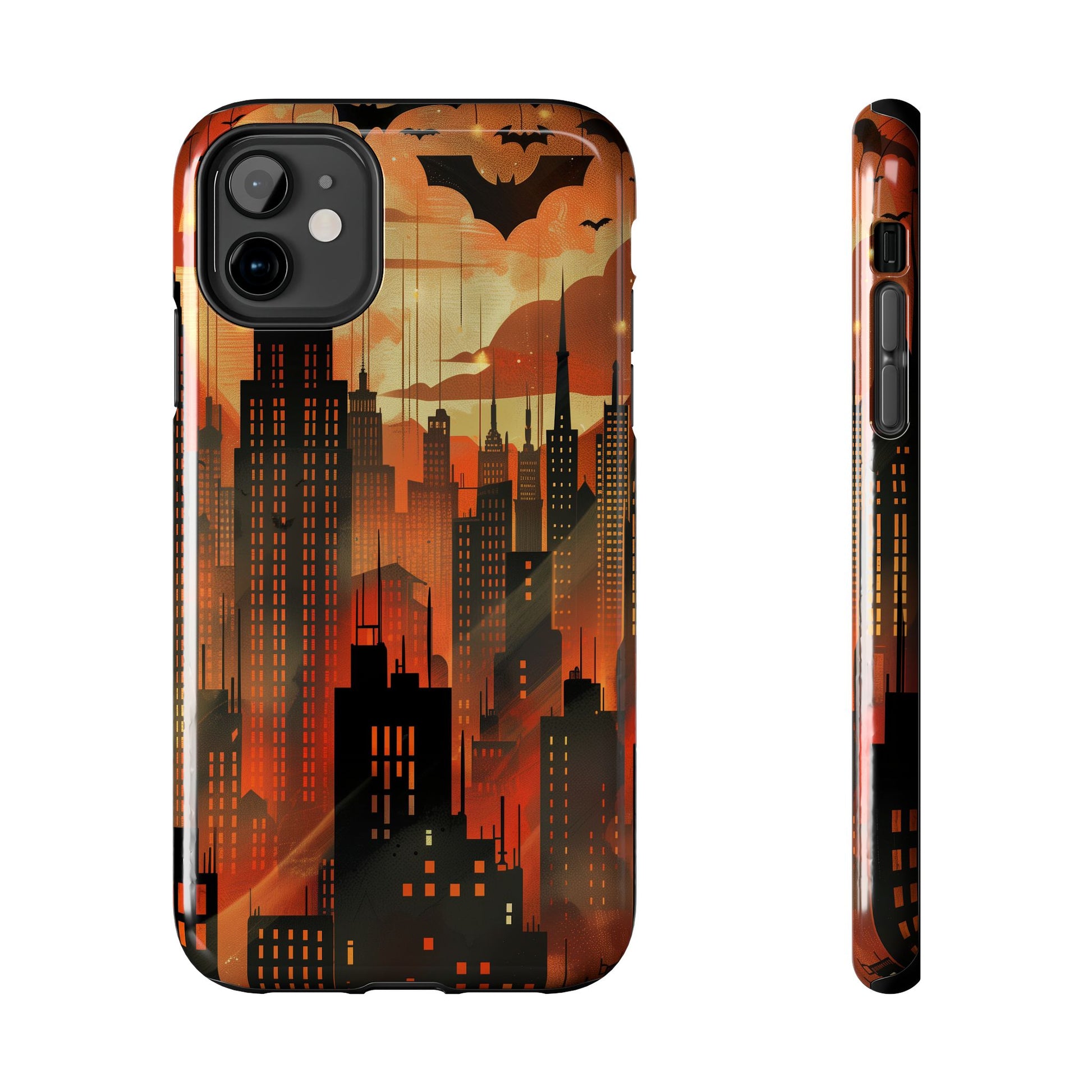 Batman Inspired Phone Case - Gotham Art Deco Style - Comic Book Hero Phone Cover - Unique Superhero Accessory