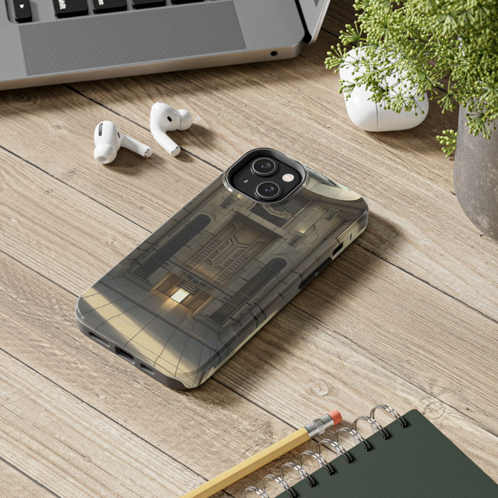 Durable Phone Case - Frank Lloyd Wright Style Room - Tough Architectural Design iPhone/Android Cover - Unique Art Deco Protection Accessory