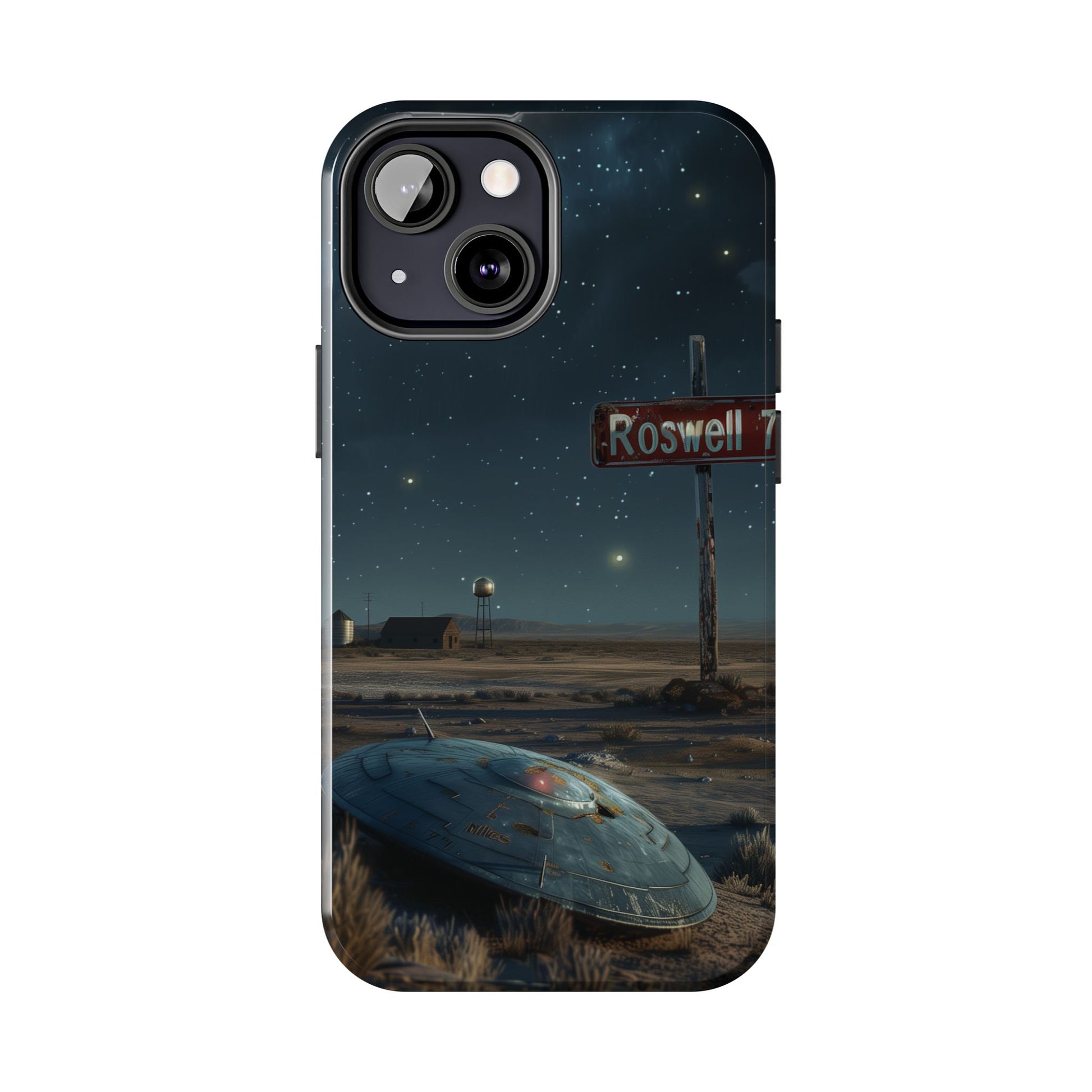 UFO Crash Roswell Phone Case Roswell Incident Alien Invasion Extraterrestrial Area 51 Alien Autopsy Cryptozoology 13 14 15 iPhone Pro Max