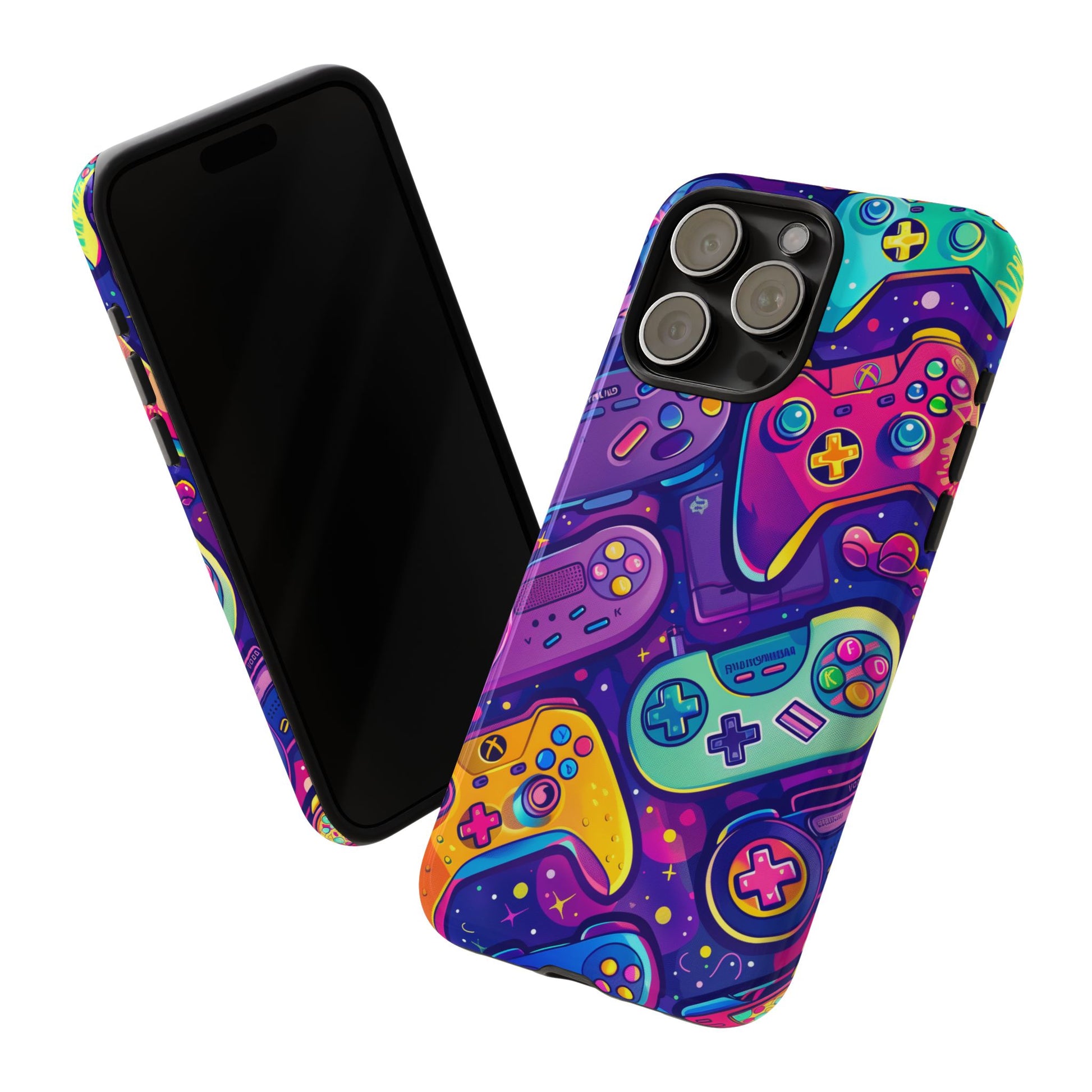 Lisa Frank Style Video Game Controller Android Phone Case, Retro Gamer Gift, Colorful Gaming Accessory