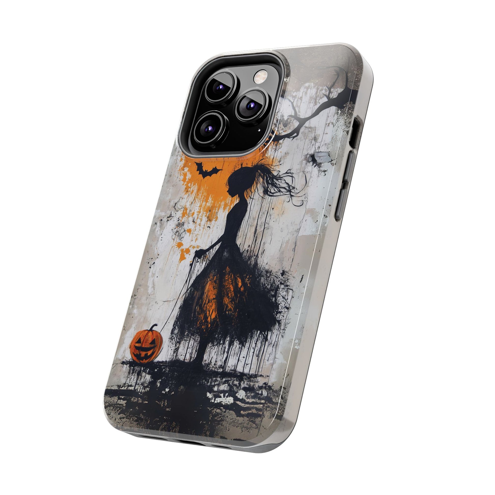 Halloween Gothic Dark Academia Street Art Fall Autumn Girl Urban Graffiti Phone Case Street iPhone 15 Pro Max Samsung Galaxy