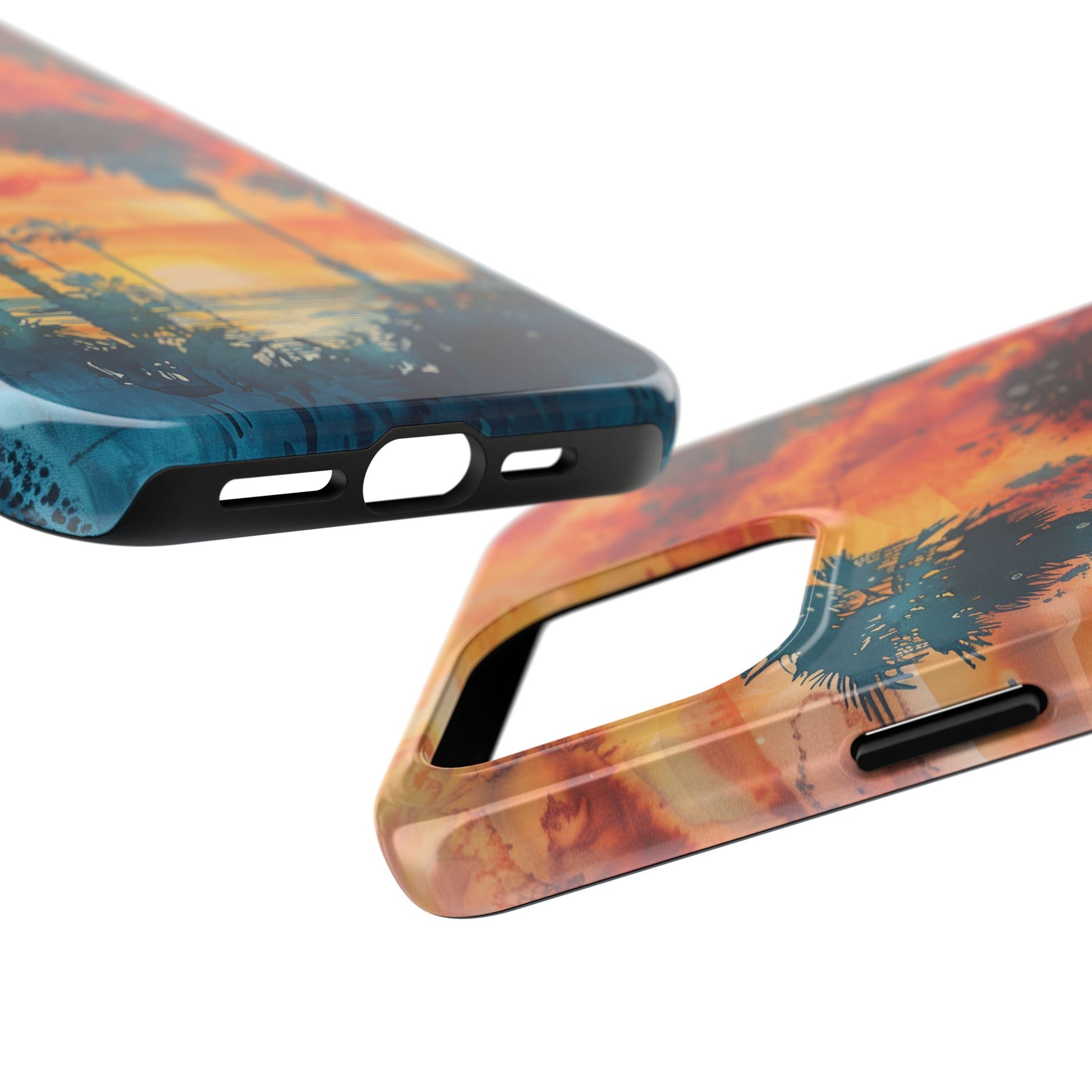 Los Angeles Sunset iPhone Case, Golden Hour Scenic View, Hollywood Hills Sunset Phone Case, Palm Trees Phone Case, iphone 15 pro max case