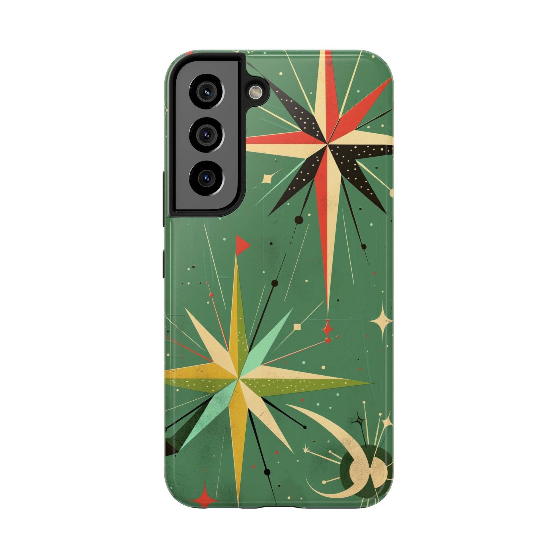 Mid Century Modern Star Design Phone Case, Earth Tone Colors, Retro Style Smartphone Cover, Vintage Phone Case, iPhone 14 Case, Apple iPhone