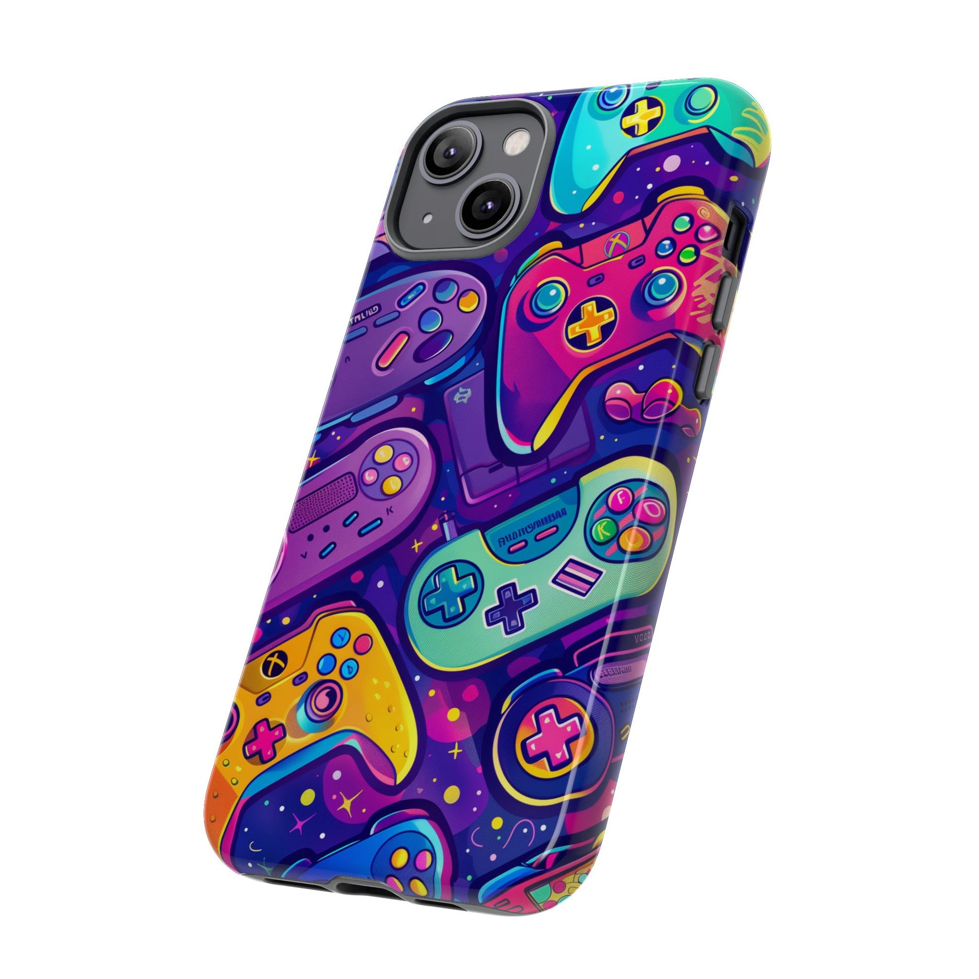 Lisa Frank Style Video Game Controller Android Phone Case, Retro Gamer Gift, Colorful Gaming Accessory