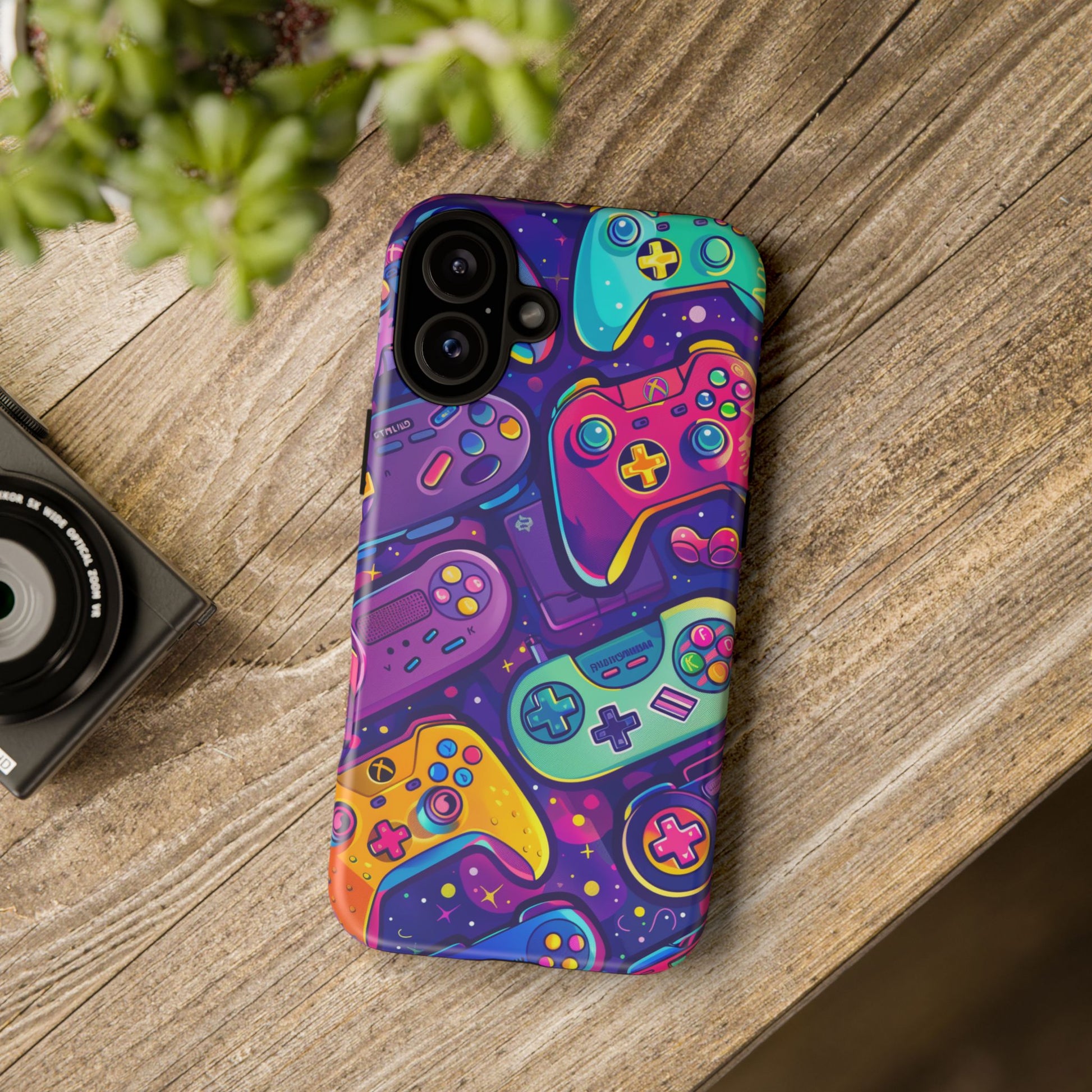 Lisa Frank Style Video Game Controller Android Phone Case, Retro Gamer Gift, Colorful Gaming Accessory