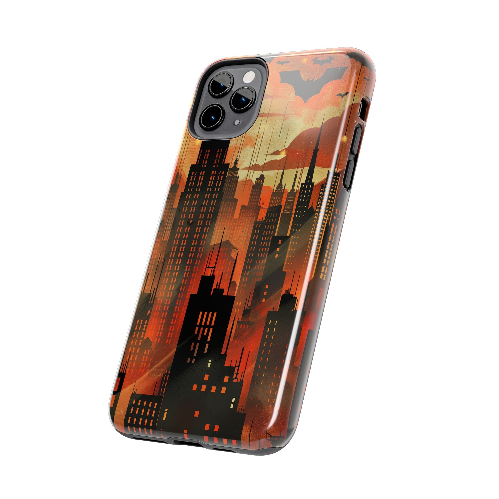 Batman Inspired Phone Case - Gotham Art Deco Style - Comic Book Hero Phone Cover - Unique Superhero Accessory