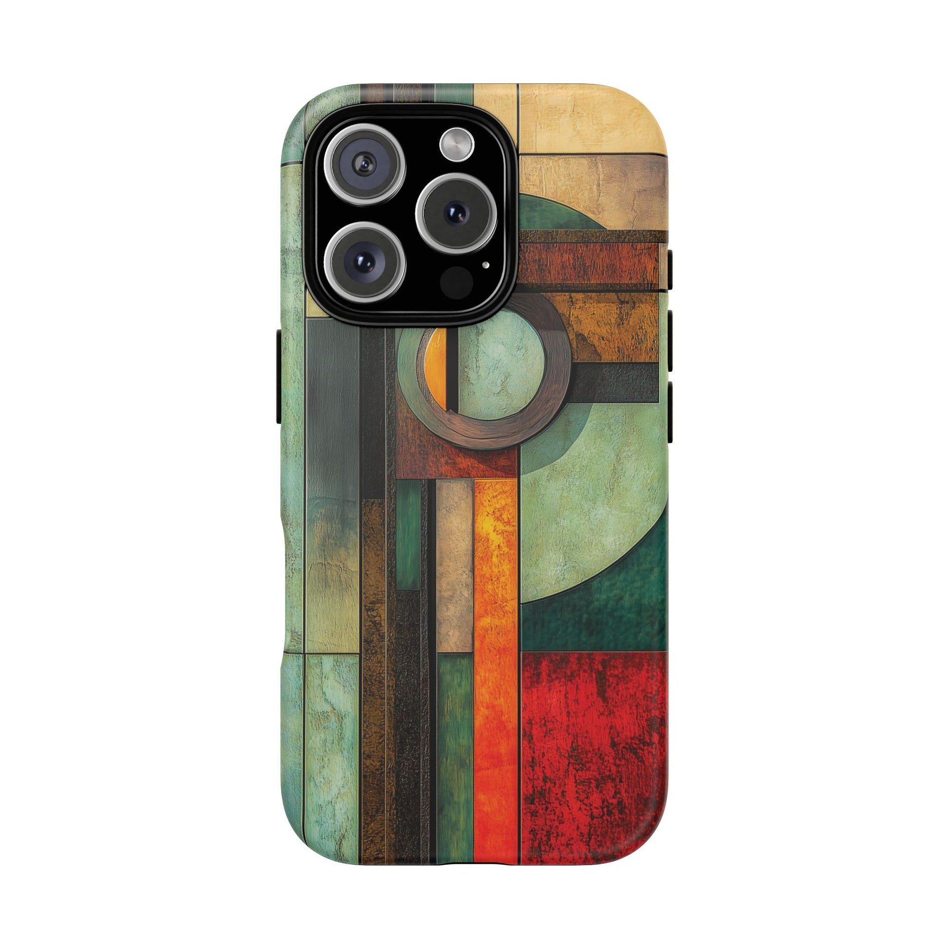 Natural Prairie Style Frank Lloyd Wright Usonian Phone Case Geometric  Art Deco Marble Gold 13 14 15 16 iPhone Pro Max Galaxy Pixel