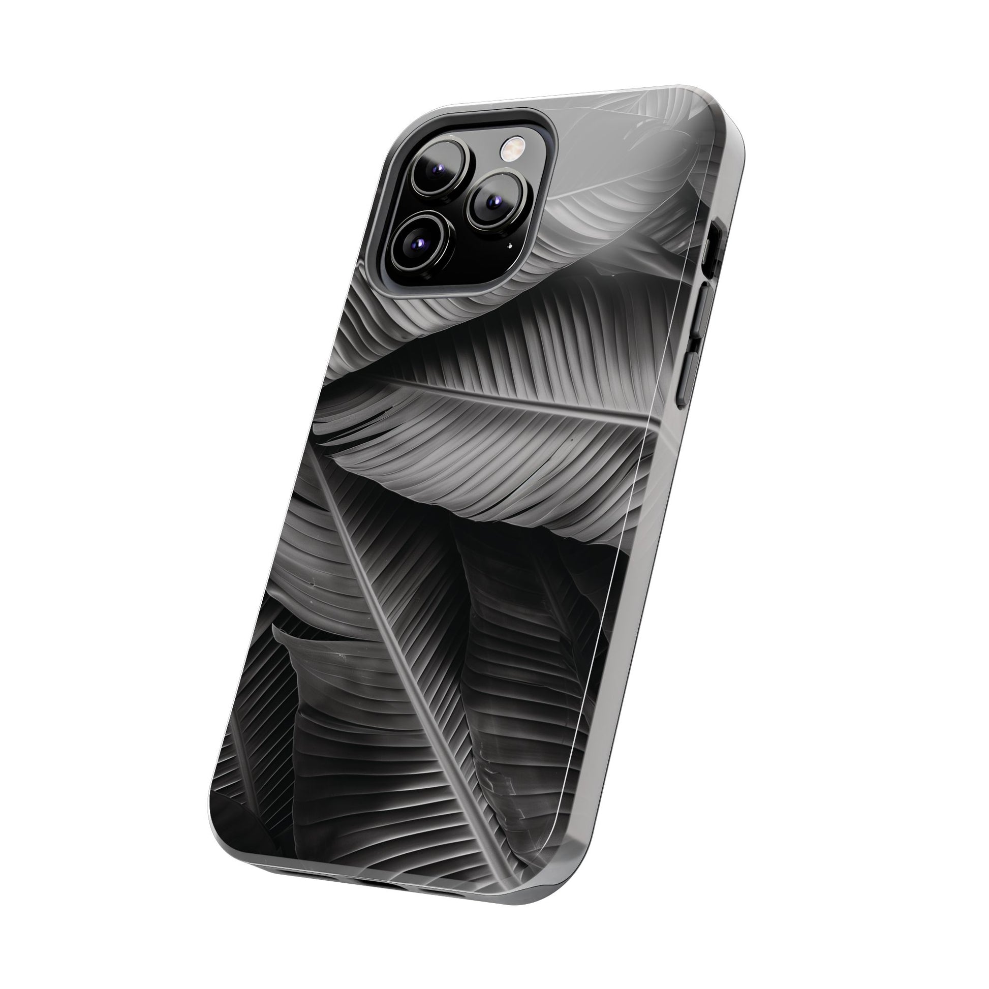Custom Palm Leaf Phone Case, Palm Tree Phone Case, Tropical Leaf Design, Summer iPhone Cover, Black and White iPhone Case, iPhone 15 Pro Max