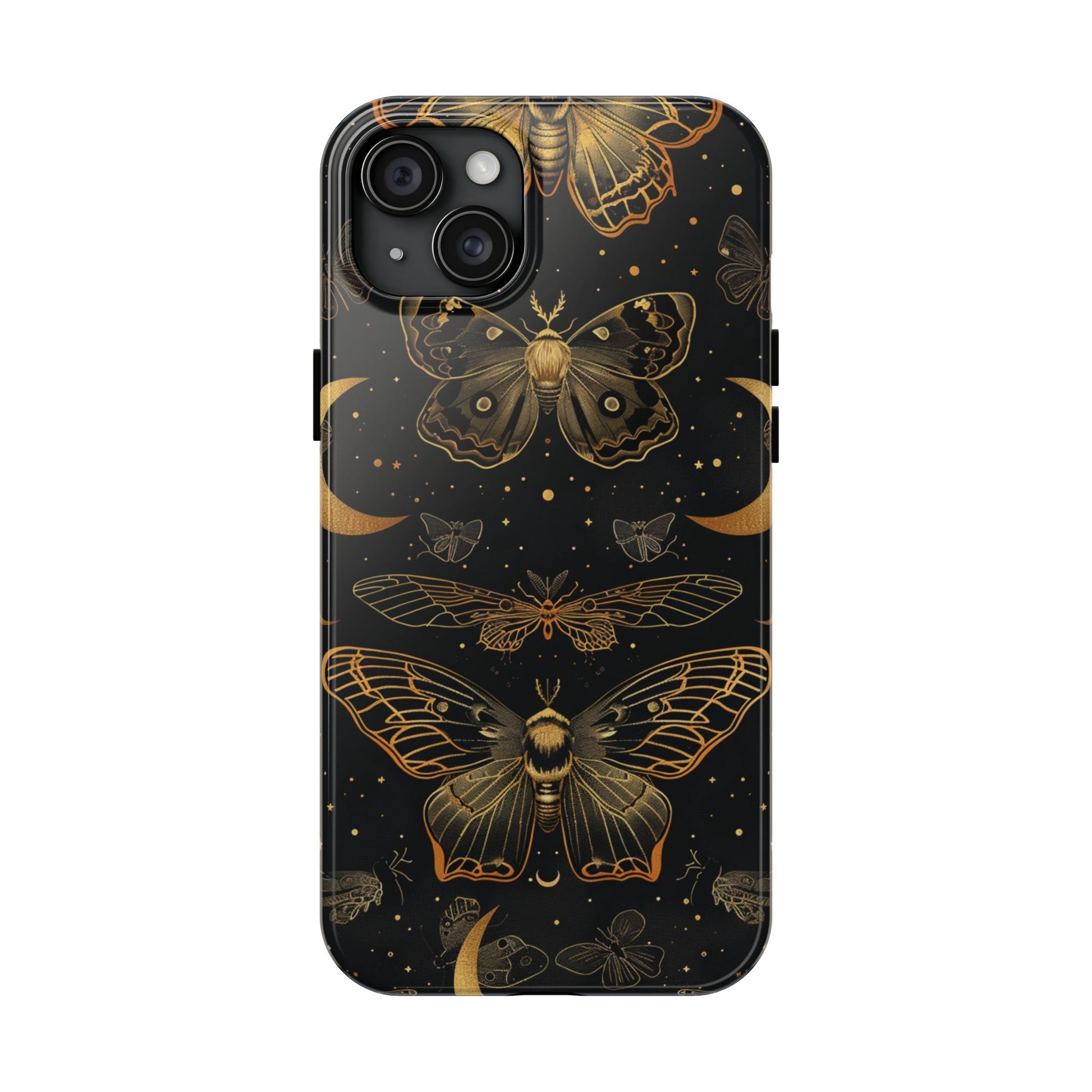 D Dark Academia Mystical Phone Case, Mystical Moth Phone Case, Vintage Magic Witchcraft iPhone Cover, Esoteric Nature Art, iPhone 15 Pro Max