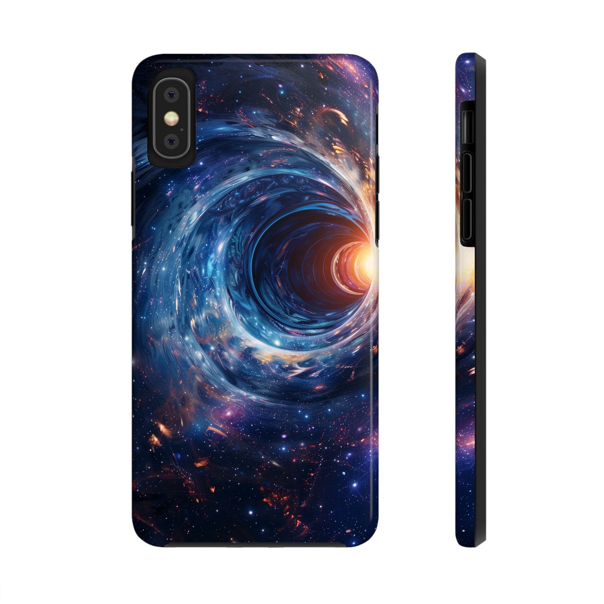 Sliders Inspired Iphone case - Space Wormholes Phone Case - Cosmic Galaxy Cover with Futuristic Wormhole Design - Sci-Fi iphone Case