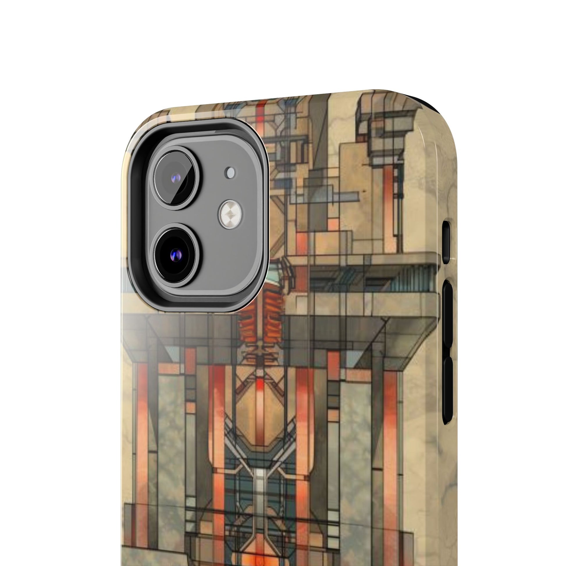 Prairie Style Frank Lloyd Wright Phone Case - Architectural Design iPhone Tough Cover - Unique Art Deco Protective Accessory