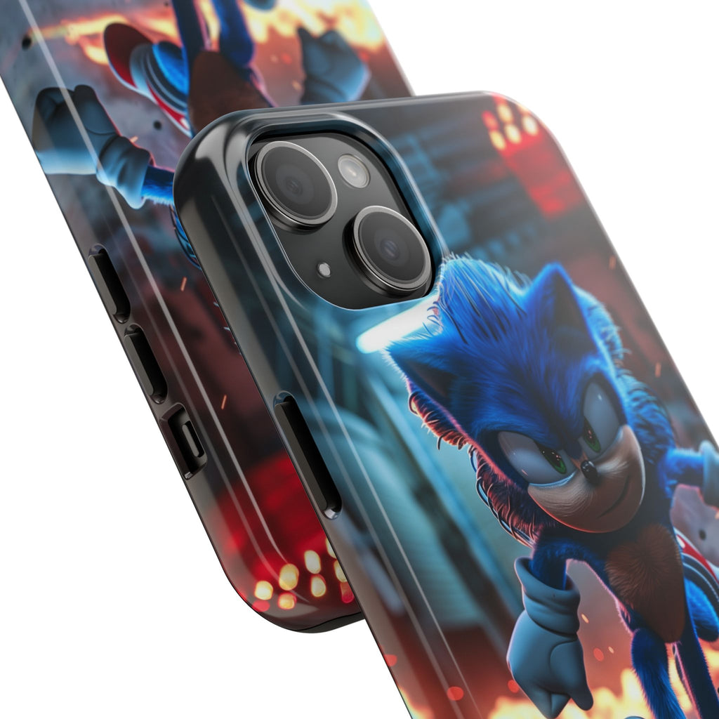 Durable Sonic Phone Case - Protective Sonic the Hedgehog Design - Tough Mobile Cover - Fun Video Game Phone Accessory