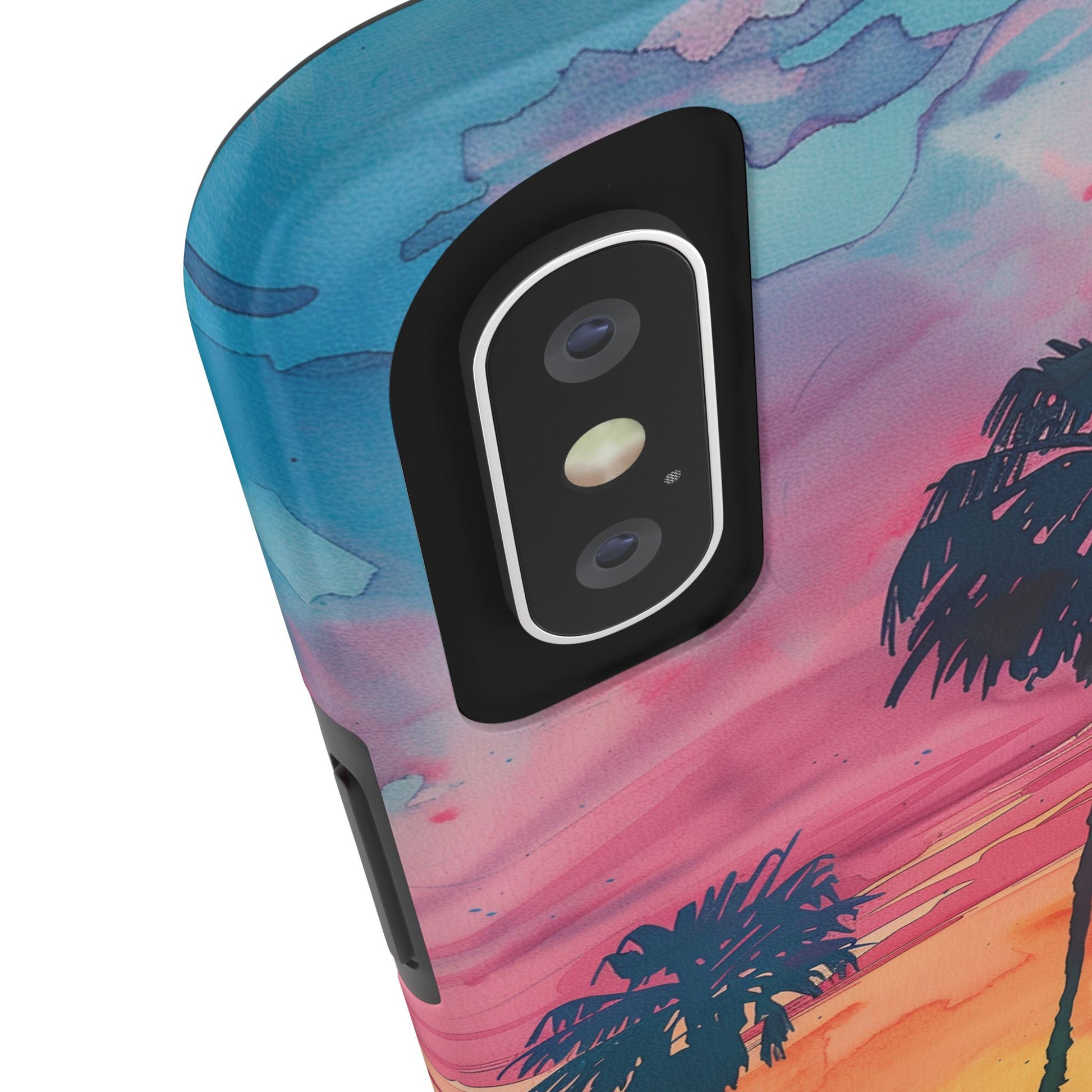 Los Angeles Sunset iPhone Case, Golden Hour Scenic View, Hollywood Hills Sunset Phone Case, Palm Trees Phone Case, iphone 15 pro max case