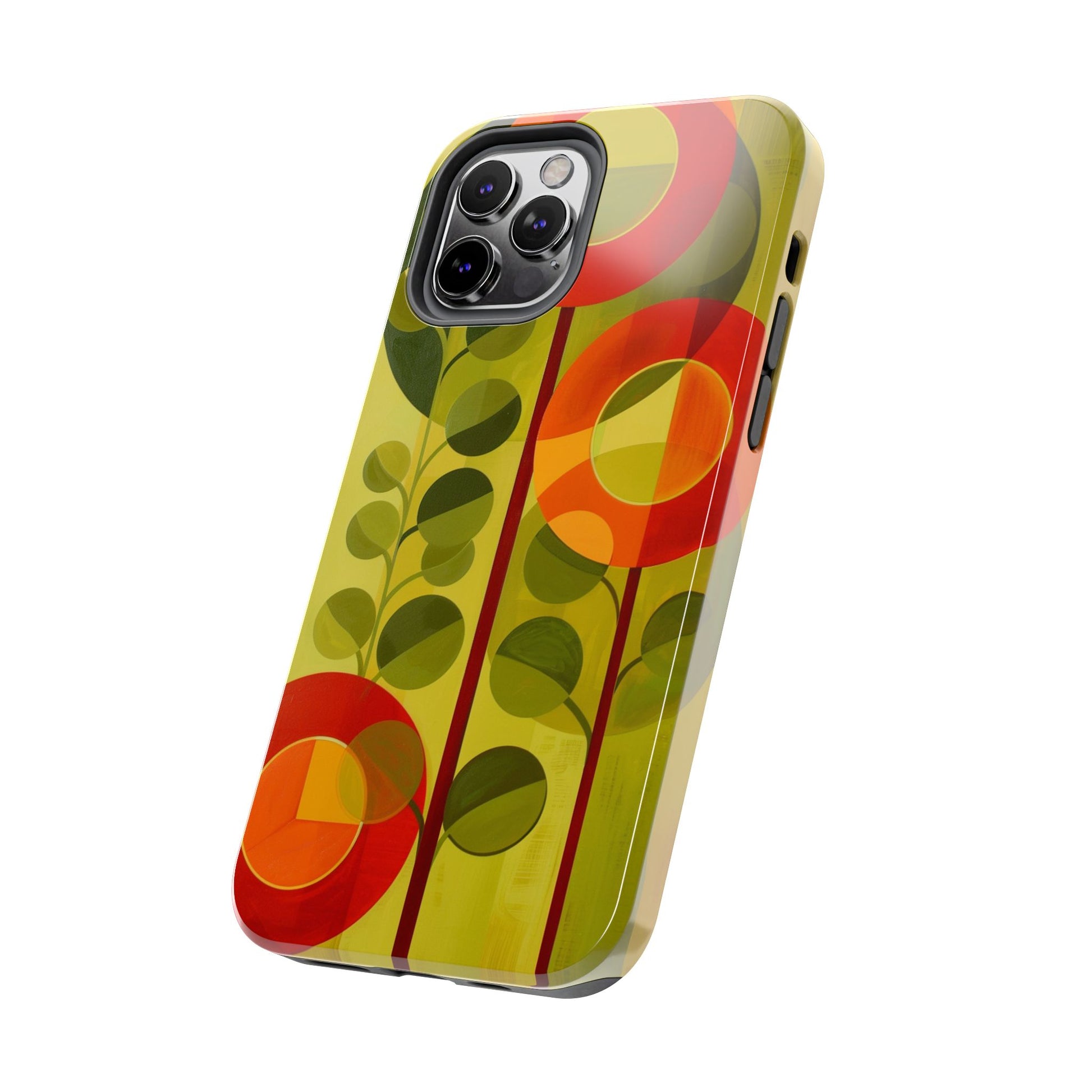 Atomic Flower Phone Case, Mid-Mod Phone Case, Artwork iPhone Case, Unique Floral Pattern Phone Case, Art Deco, Minimalist, Tough Iphone Case